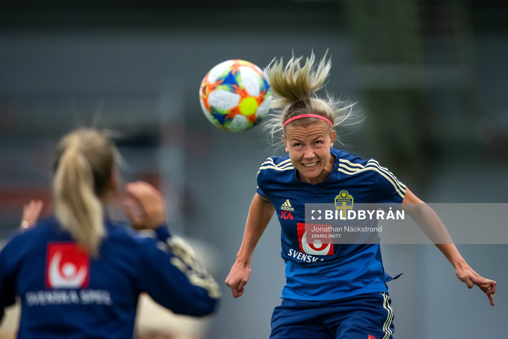 Hanna Glas of the Swedish women national football team