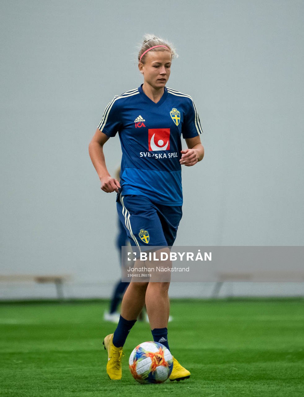 Hanna Glas of the Swedish women national football team