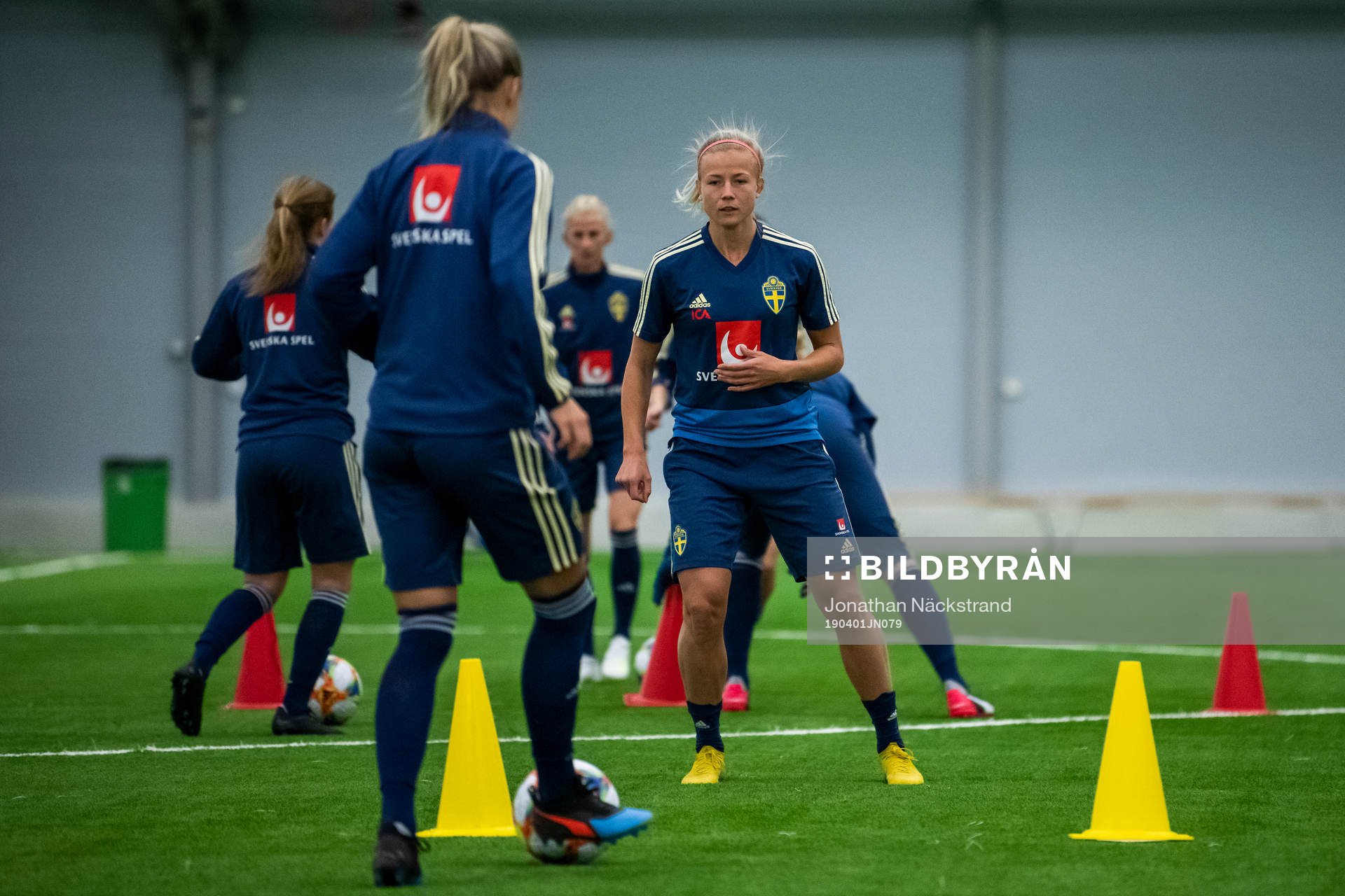 Hanna Glas of the Swedish women national football team