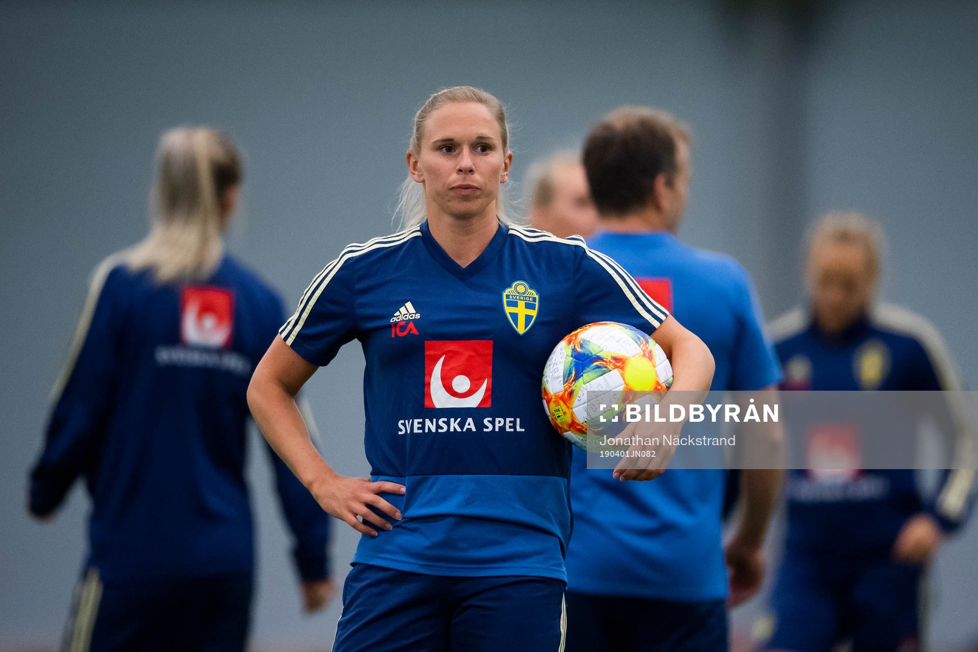 Jonna Andersson of the Swedish women national football team