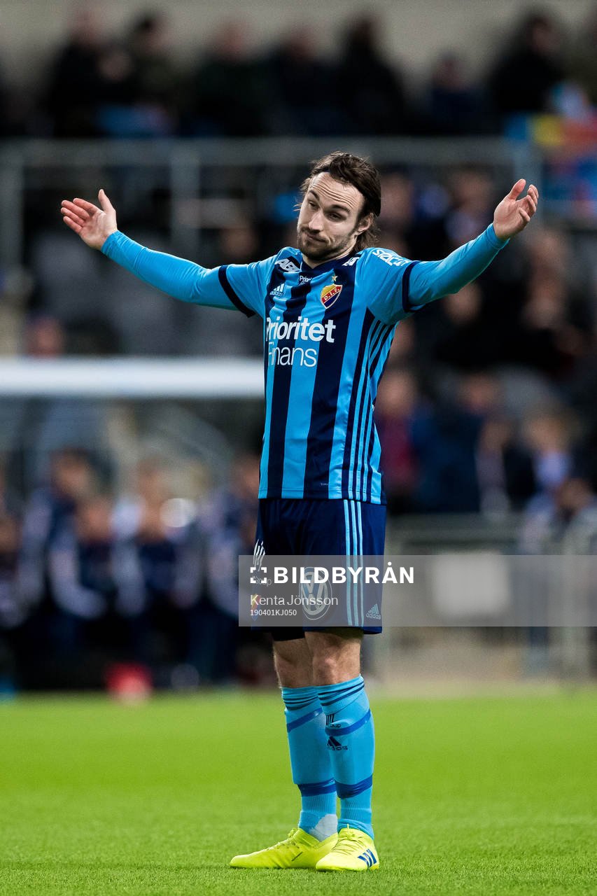 Djurgårdens Kevin Walker deppar