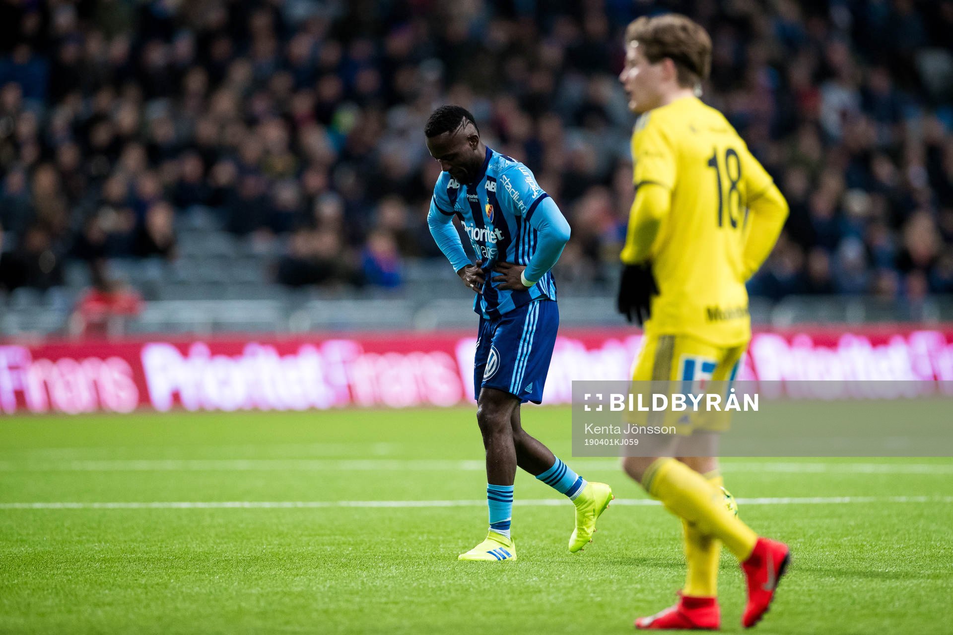 Djurgårdens Mohamed Buya Turay deppar