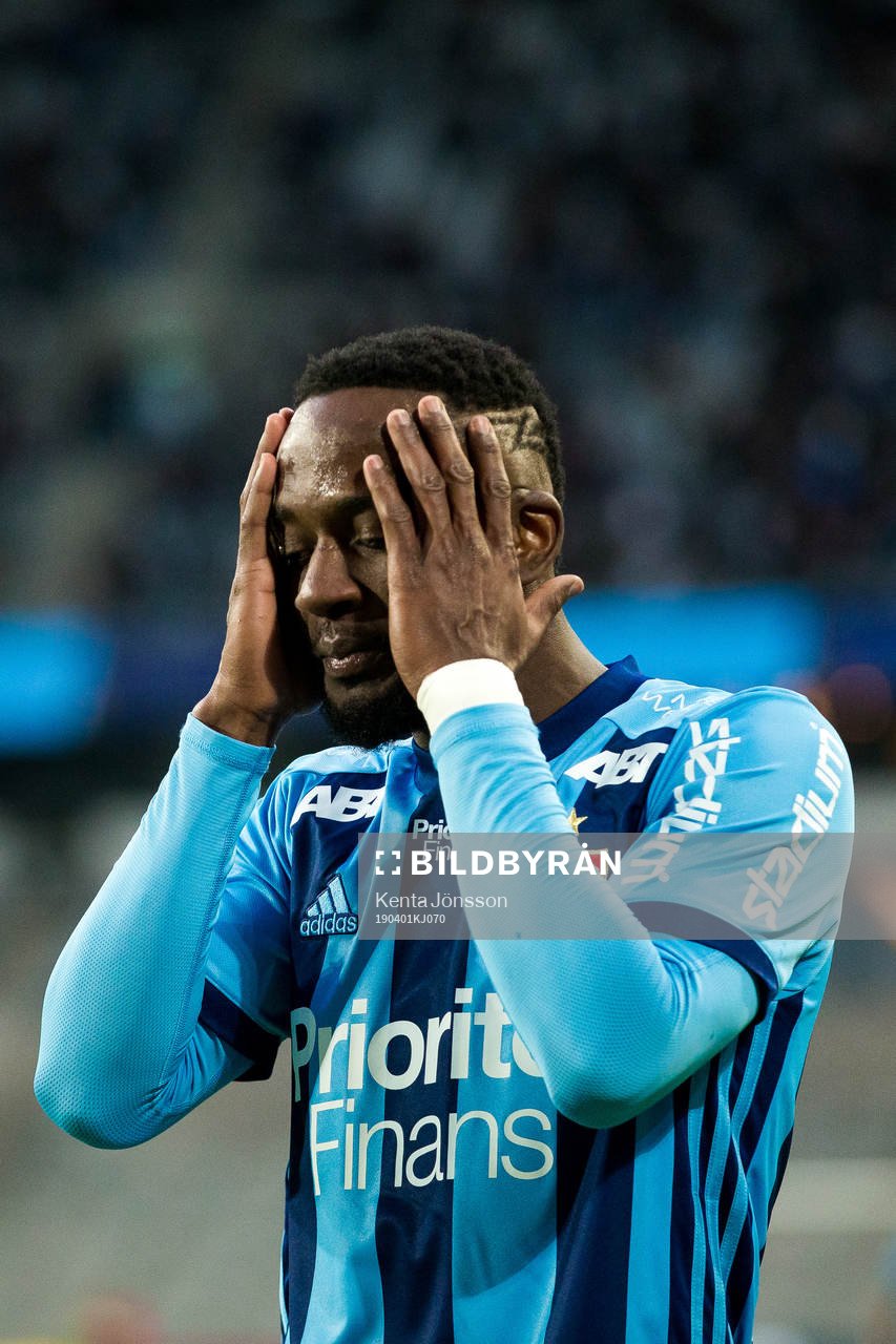 Djurgårdens Mohamed Buya Turay deppar