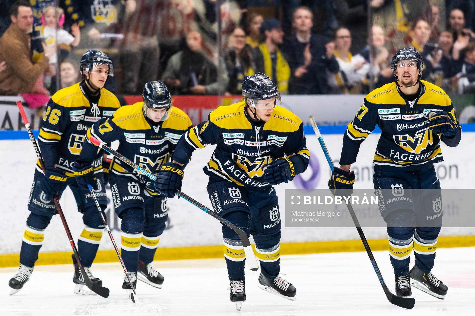 s Max Wennlund, Isac Brännström, Didrik Strömberg och