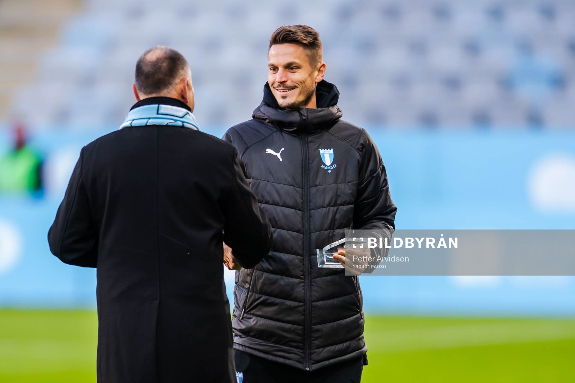 Malmö FFs Markus Rosenberg prisas