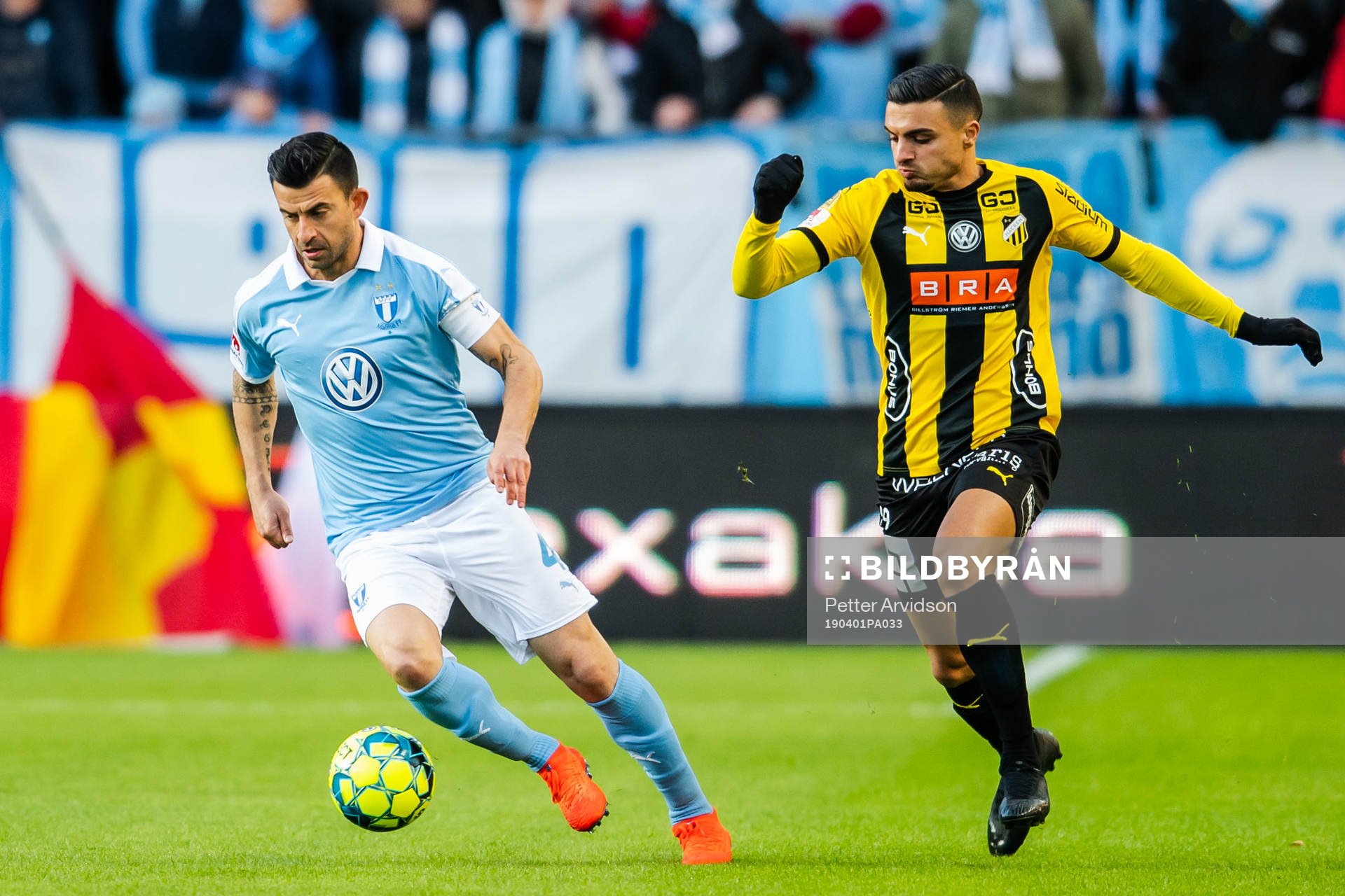 Malmö FFs Behrang Safari och Häckens Ahmed Yasin