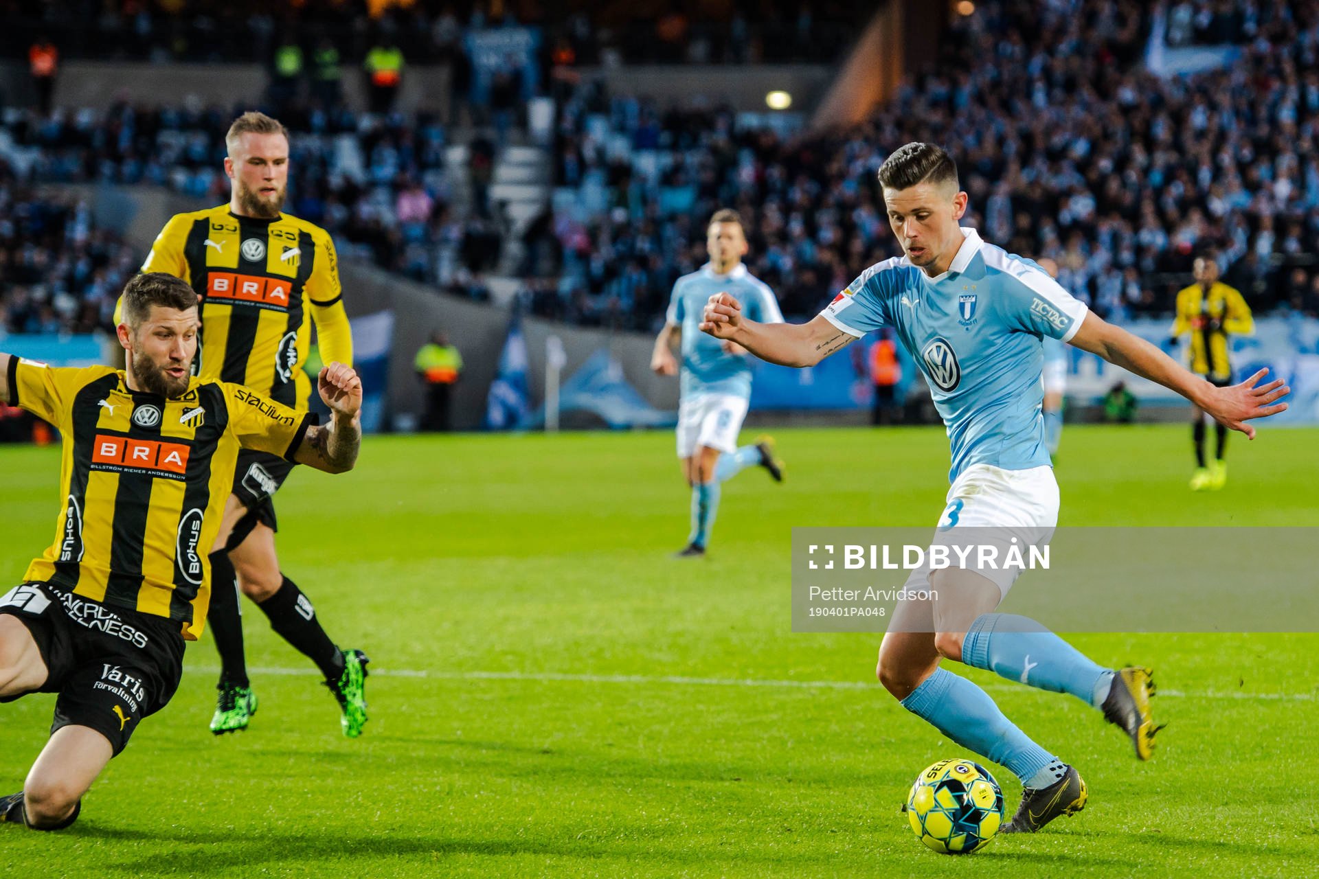 Häckens Joona Toivo och Malmö FFs Marcus Antonsson