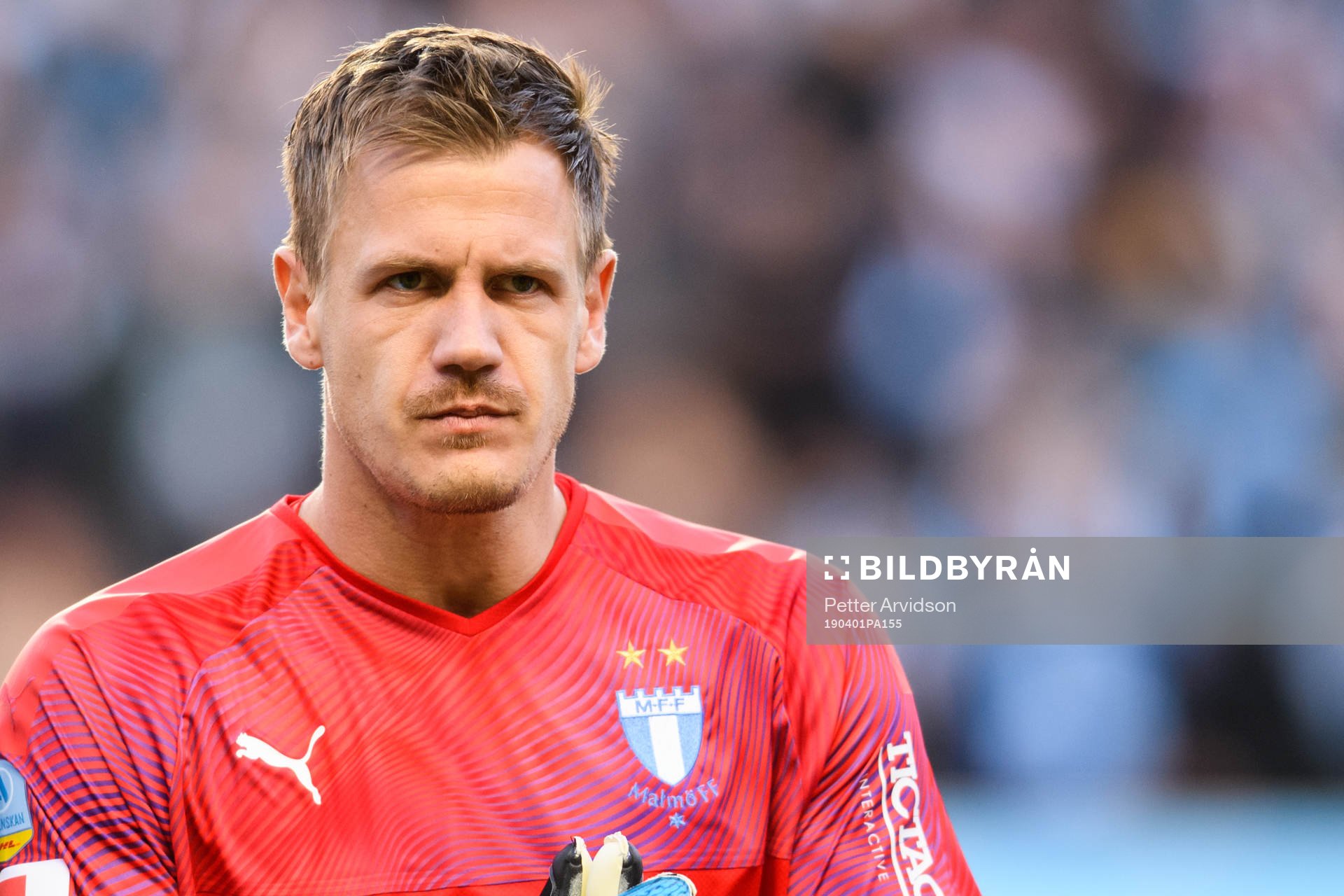 Malmö FFs målvakt Johan Dahlin