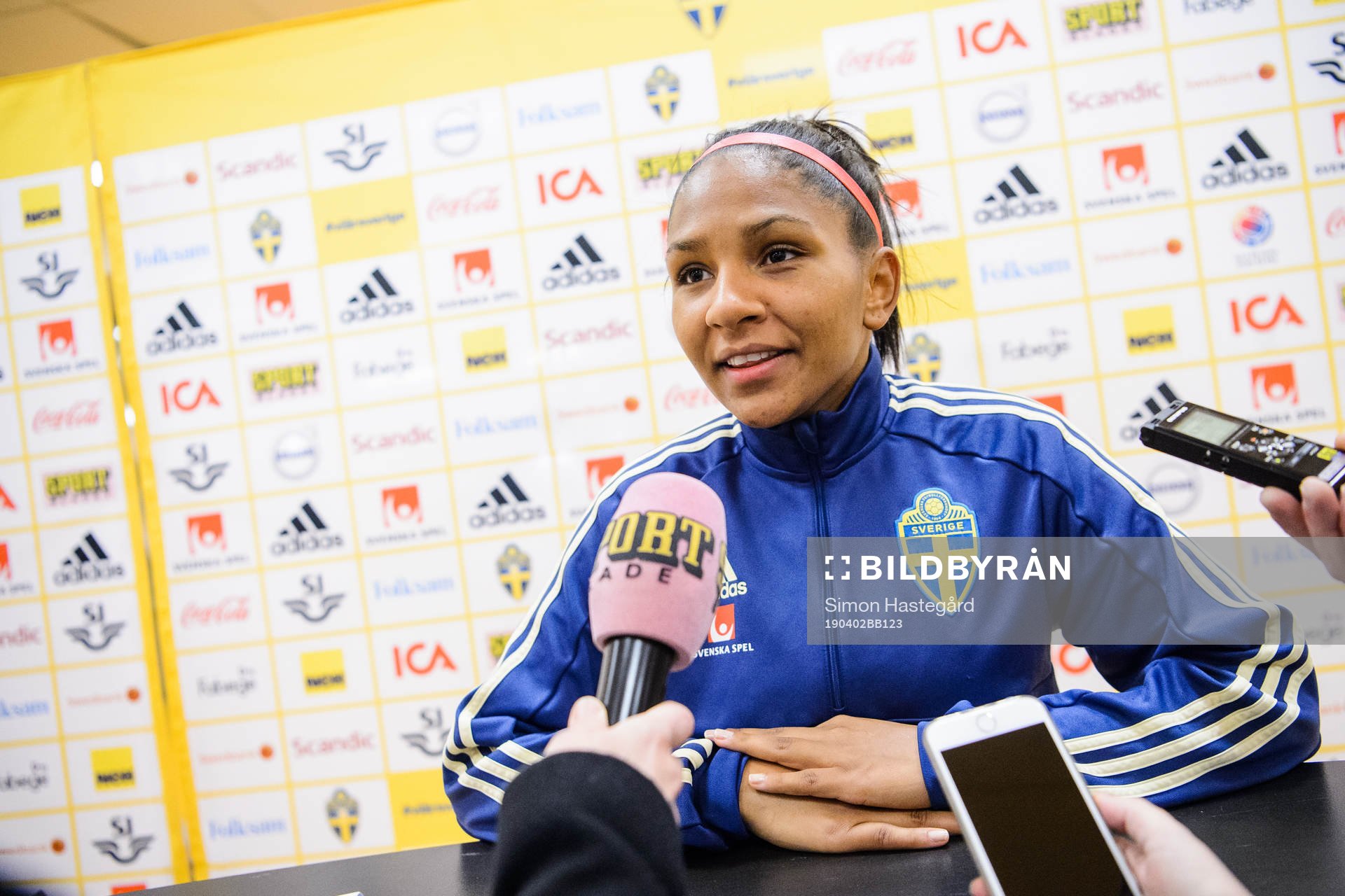 Madelen Janogy of the Swedish women national football team