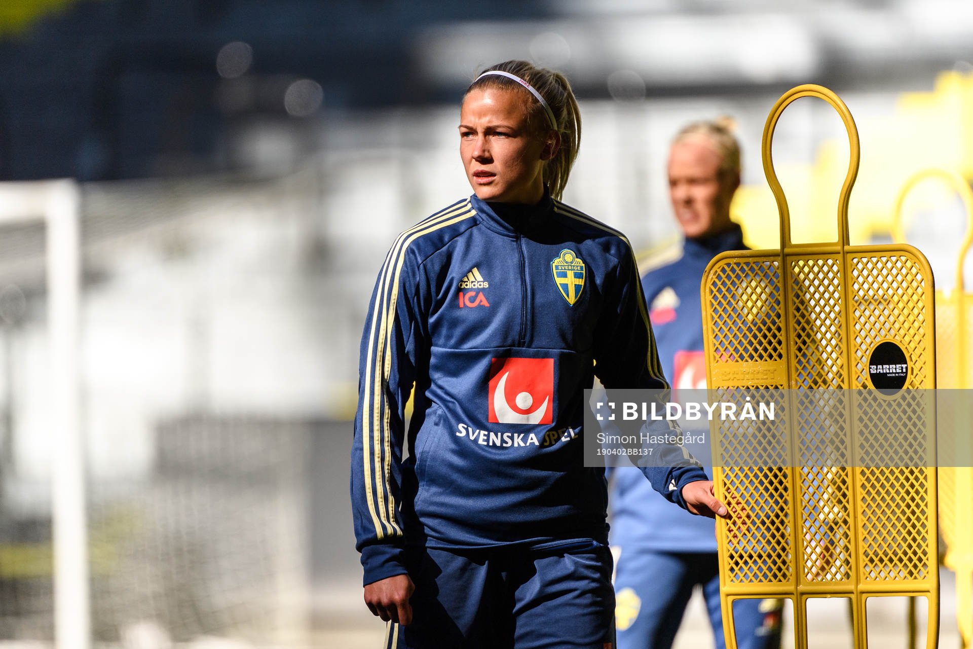 Hanna Glas of the Swedish women national football team
