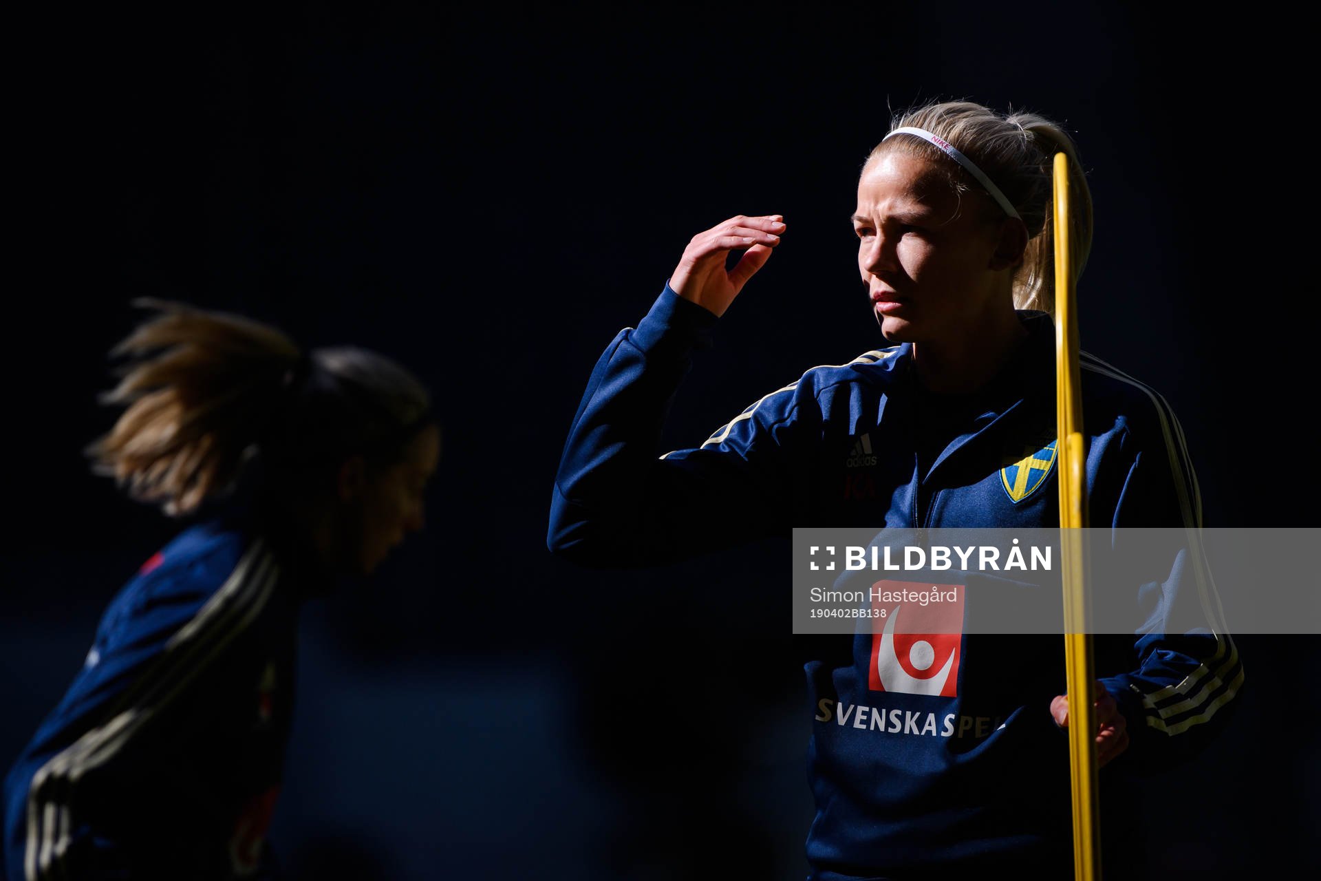 Hanna Glas of the Swedish women national football team