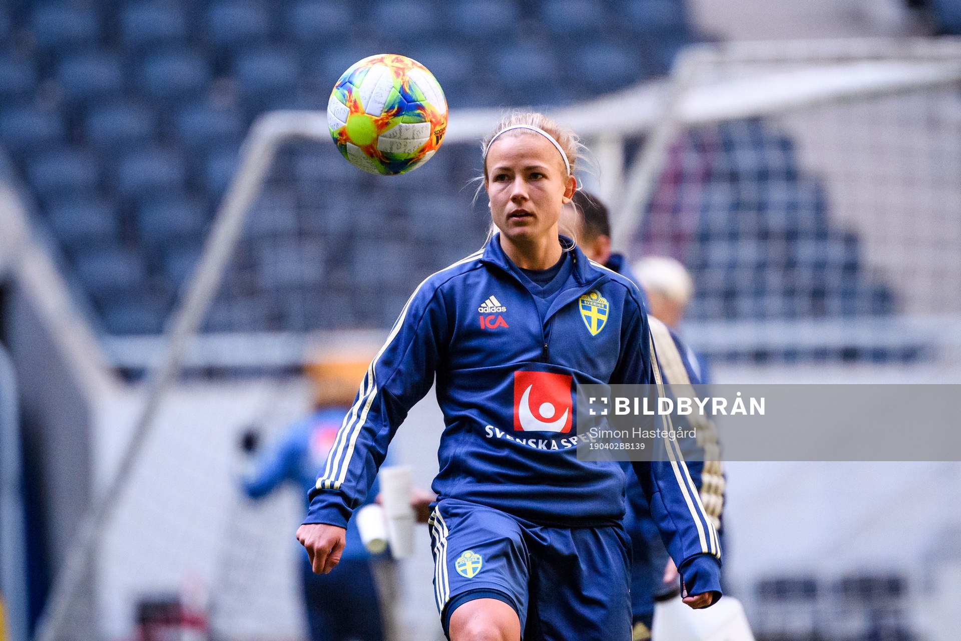 Hanna Glas of the Swedish women national football team