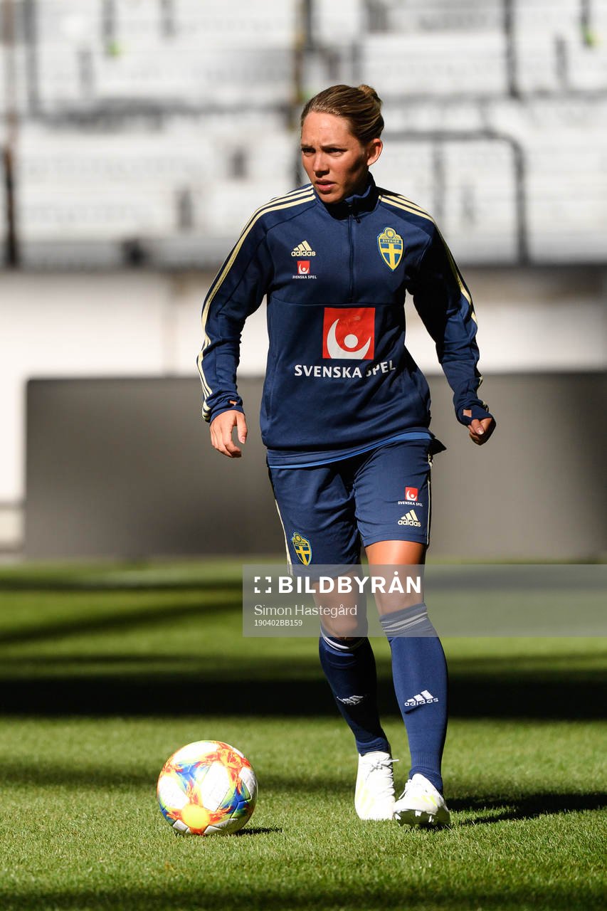 Elin Rubensson of the Swedish women national football team