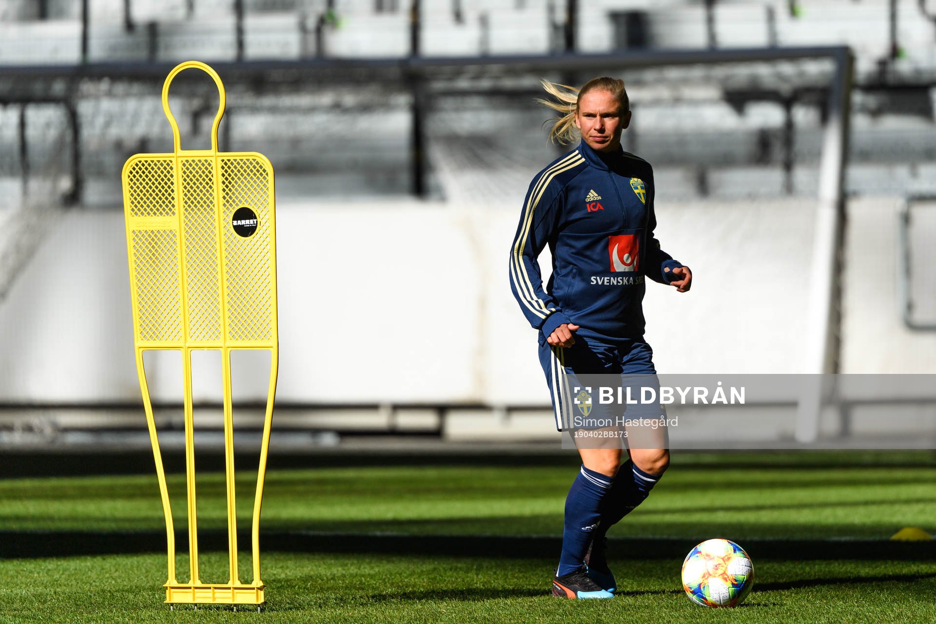 Jonna Andersson of the Swedish women national football team