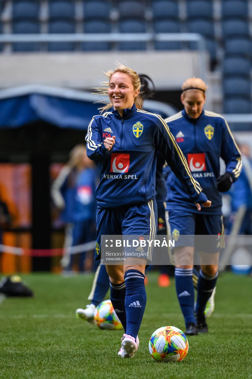 Mimmi Larsson of the Swedish women national football team