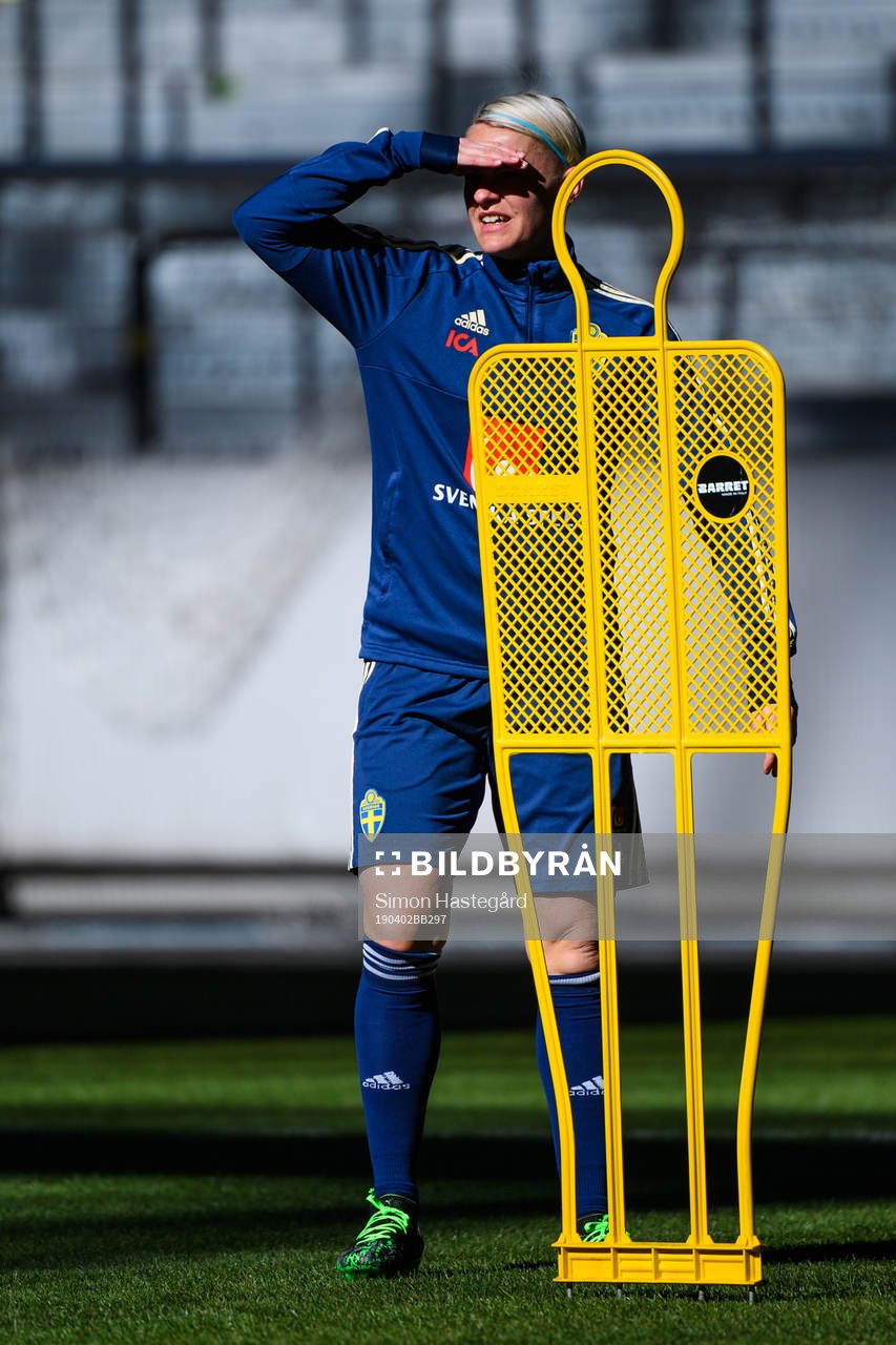 Nilla Fischer of the Swedish women national football team