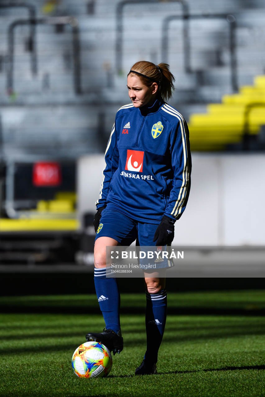 Mia Carlsson of the Swedish women national football team