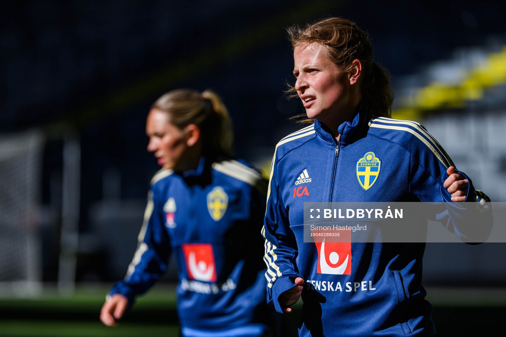 Anna Anvegård of the Swedish women national football team