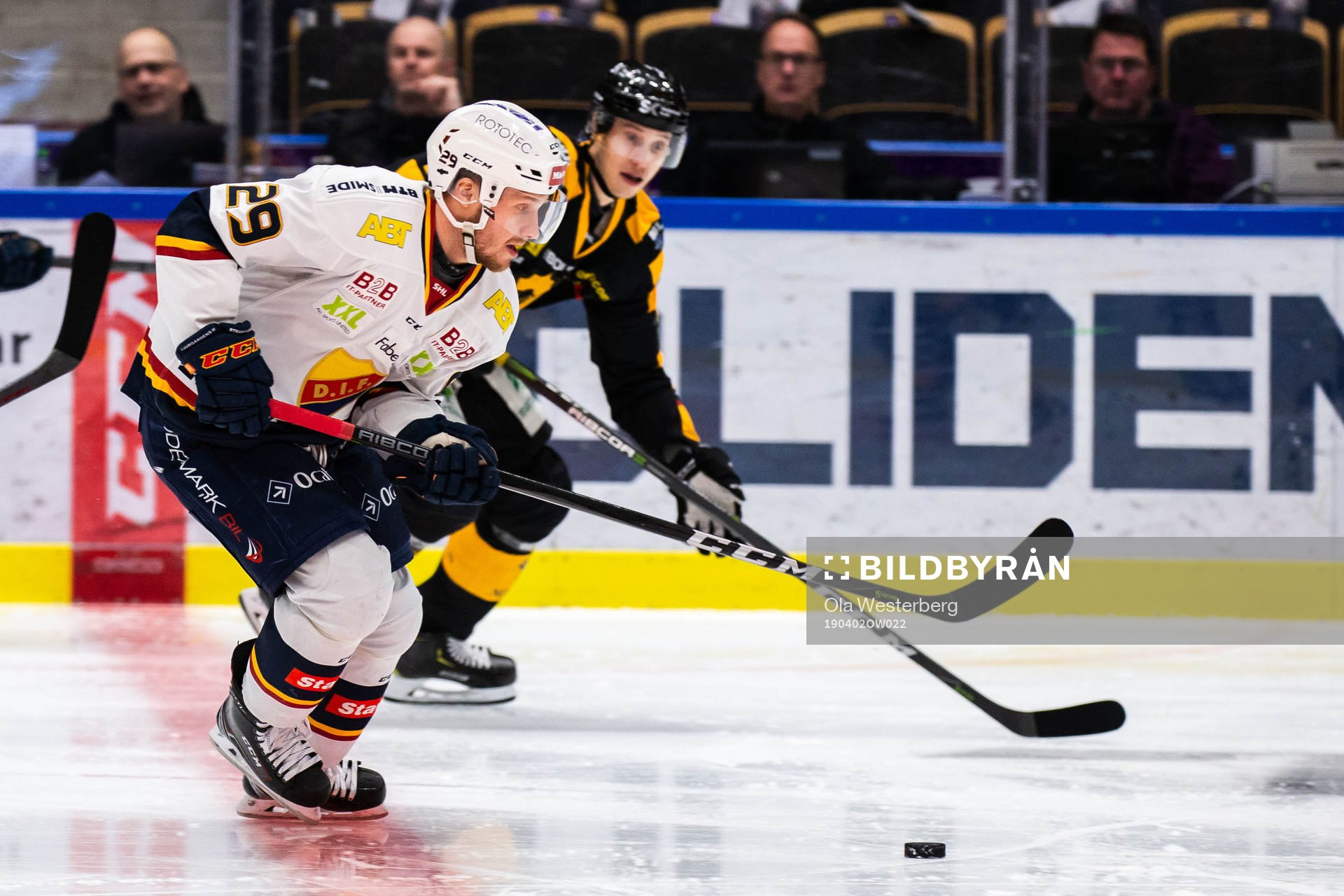 Djurgårdens Sebastian Strandberg och Skellefteås Robin