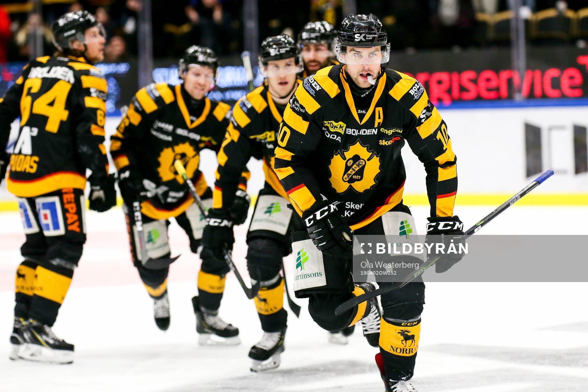 Skellefteås Joakim Lindström, Jonathan Pudas och Robin