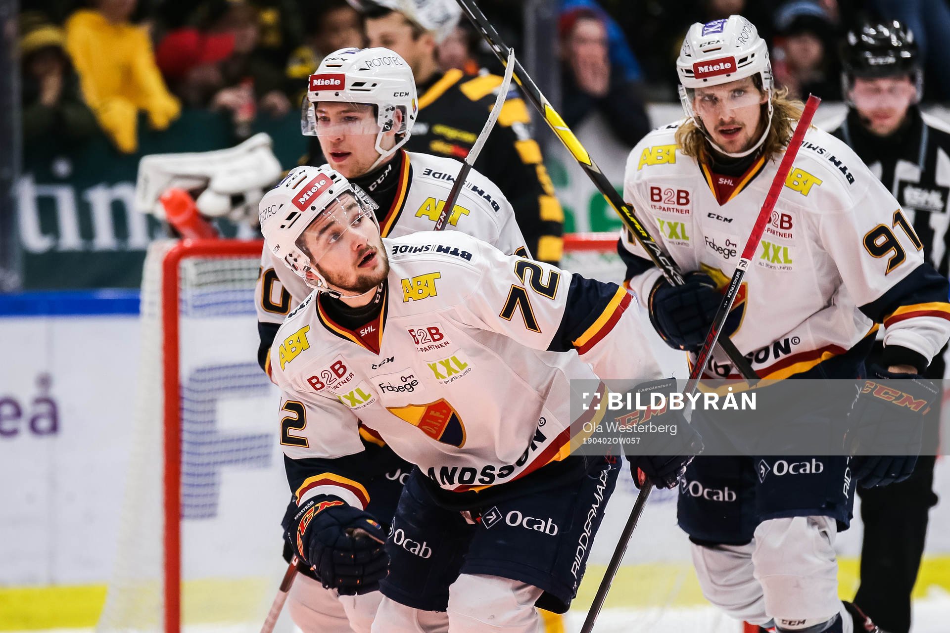 Djurgårdens Emil Bemström jublar