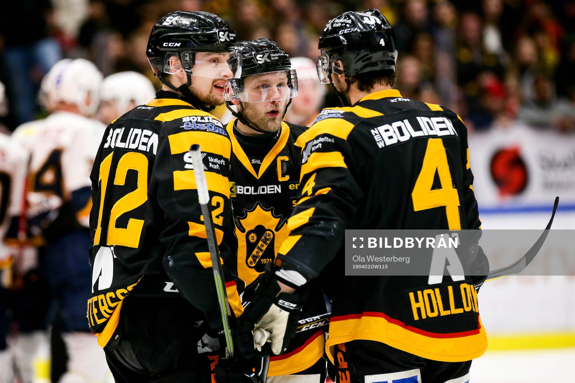Skellefteås Adam Pettersson , Oscar Möller och Bud