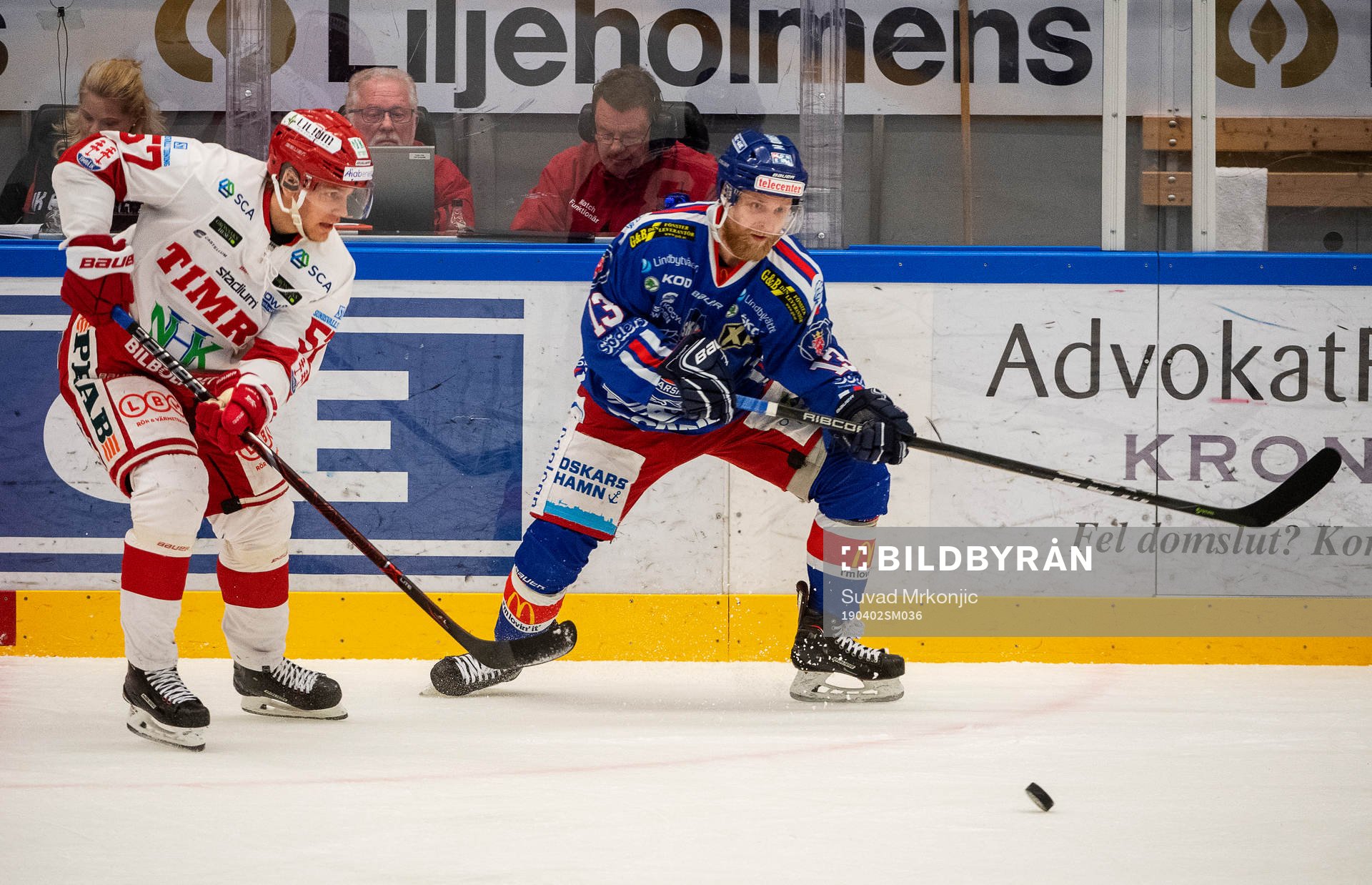 Oskarshamns Matias Sointu och Timrås Anton Wedin