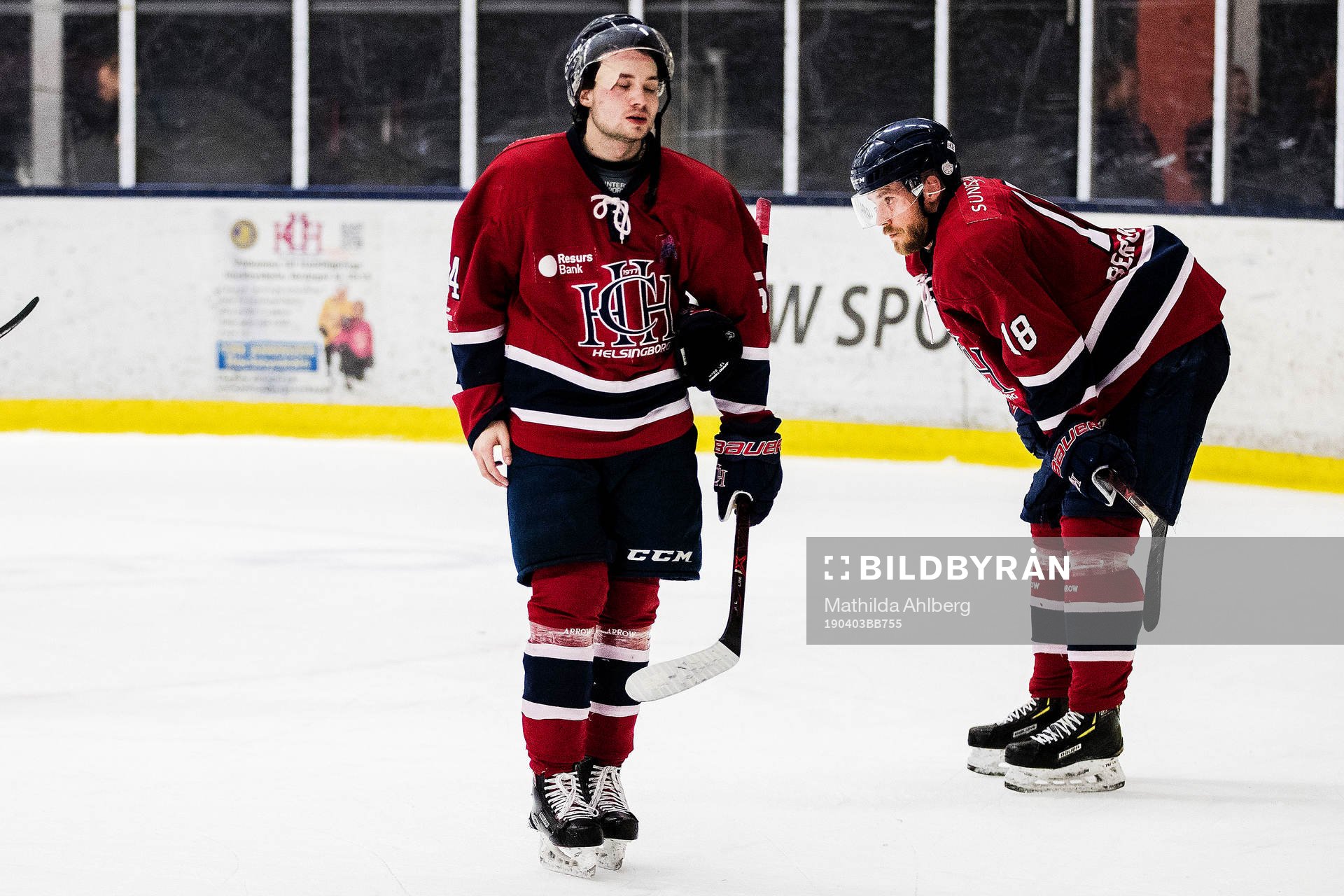 Helsingborgs Axel Björklund och Julius Falkenbäck