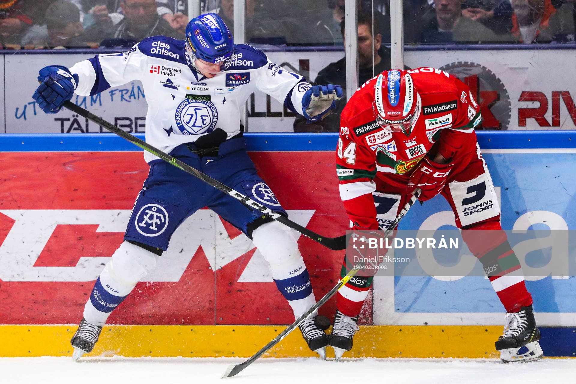 Leksands Lucas Nordsäter och Moras Sebastian Hartmann