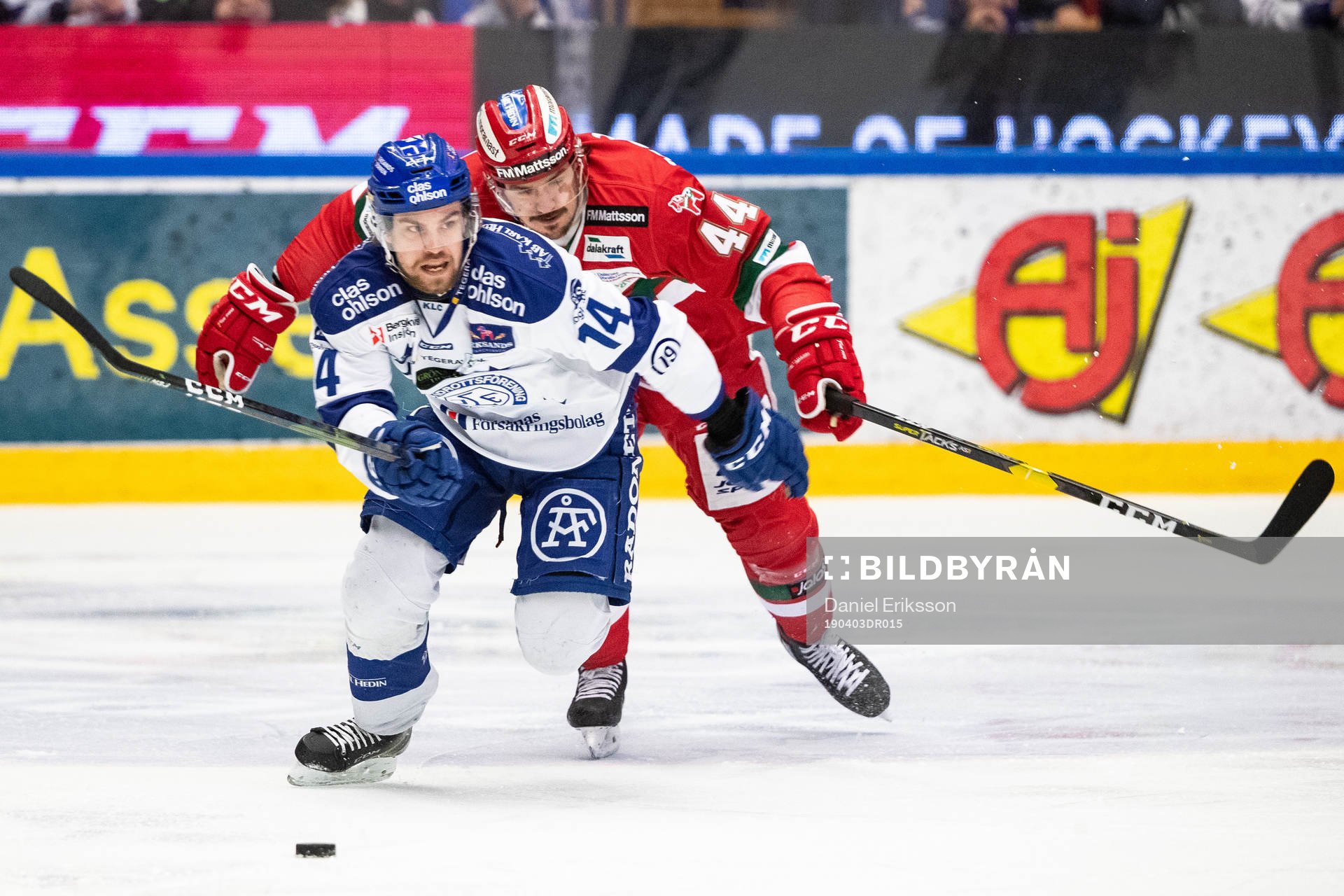 Leksands Oskar Lang och Moras Matej Stransky