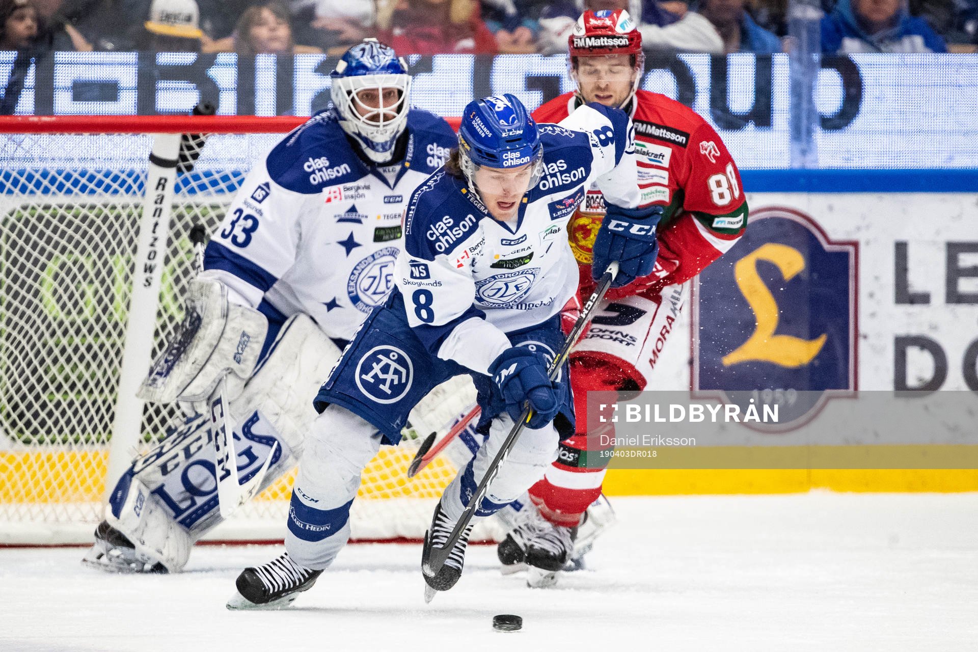 Leksands Filip Johansson och Moras Spencer Abbott