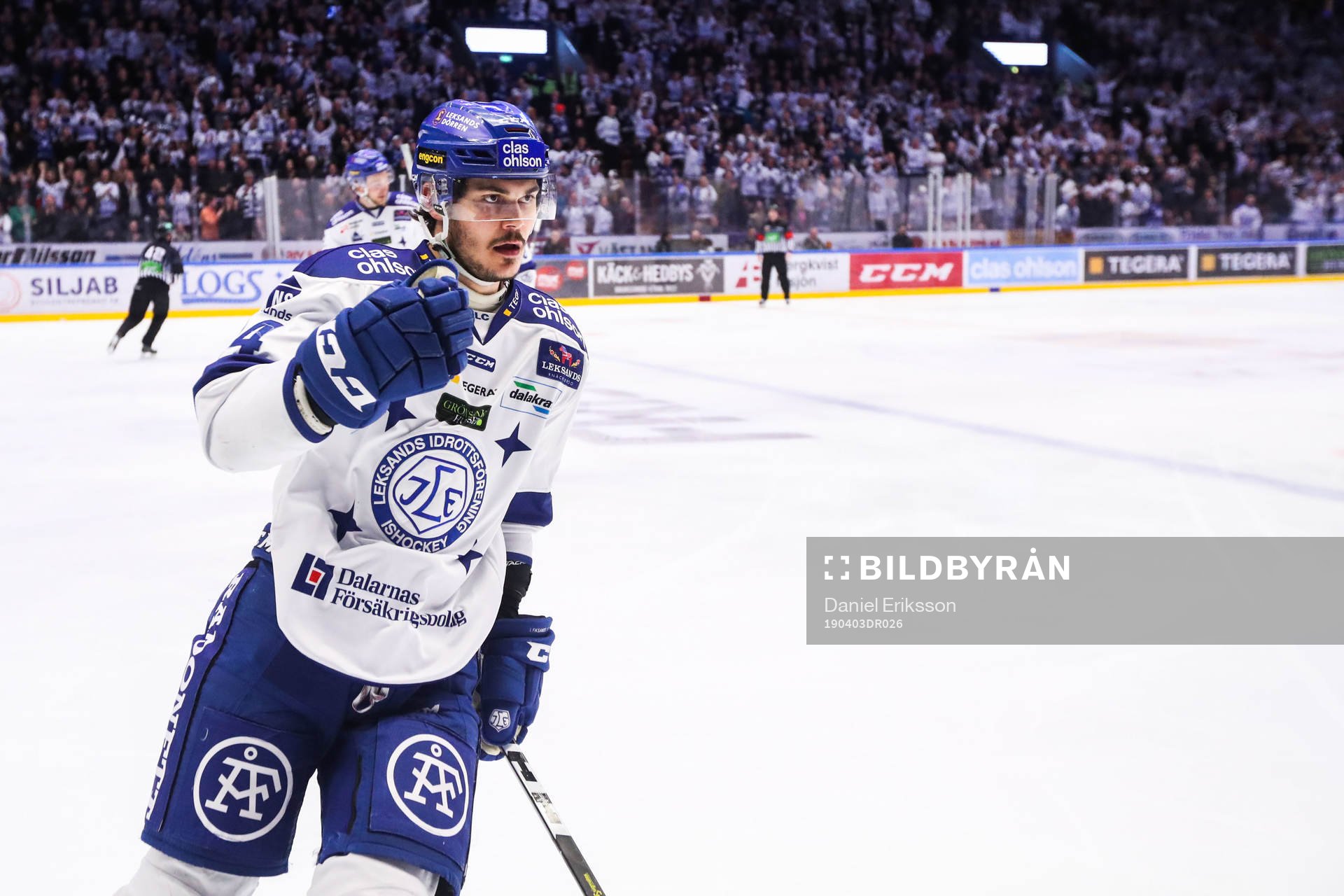 Leksands Thomas Valkvæ Olsen jublar