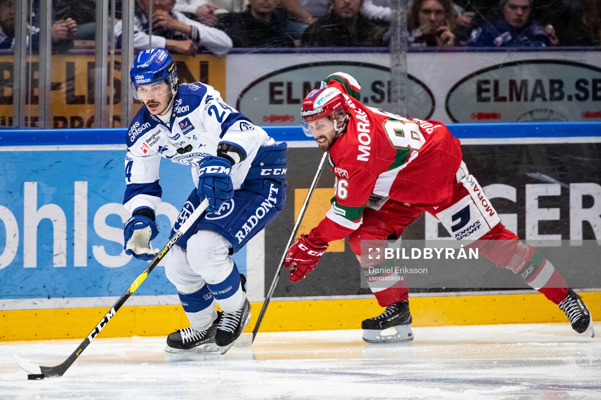 Leksands Thomas Valkvæ Olsen  och Moras Mathias Bromé