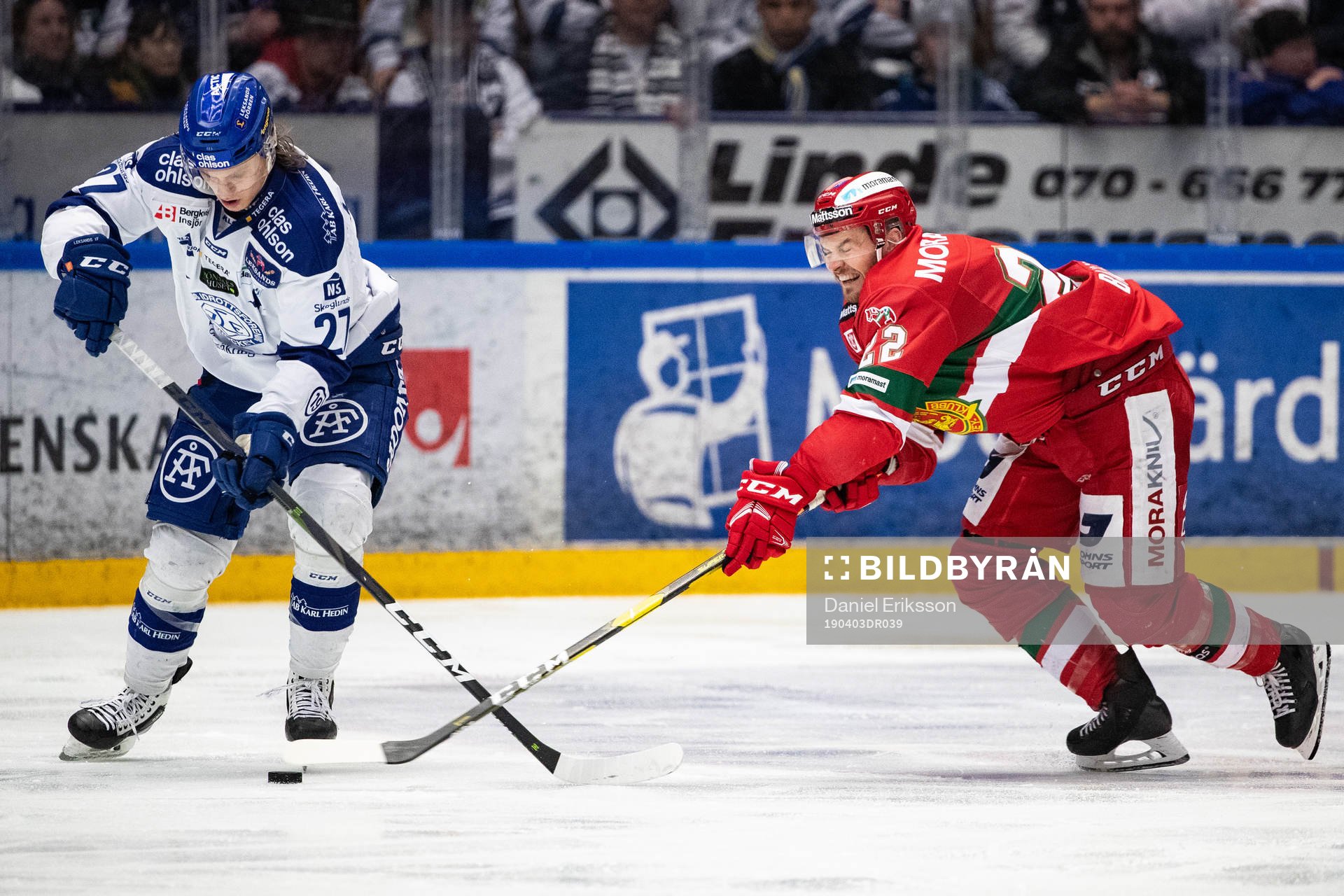 Leksands Anton Karlsson och Moras Matt Bailey