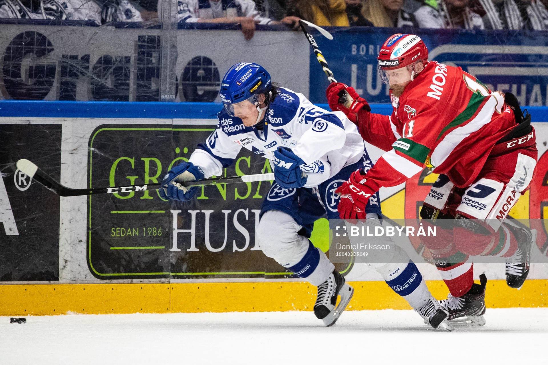 Leksands Johan Porsberger och Moras ´Alexander Hilmerson