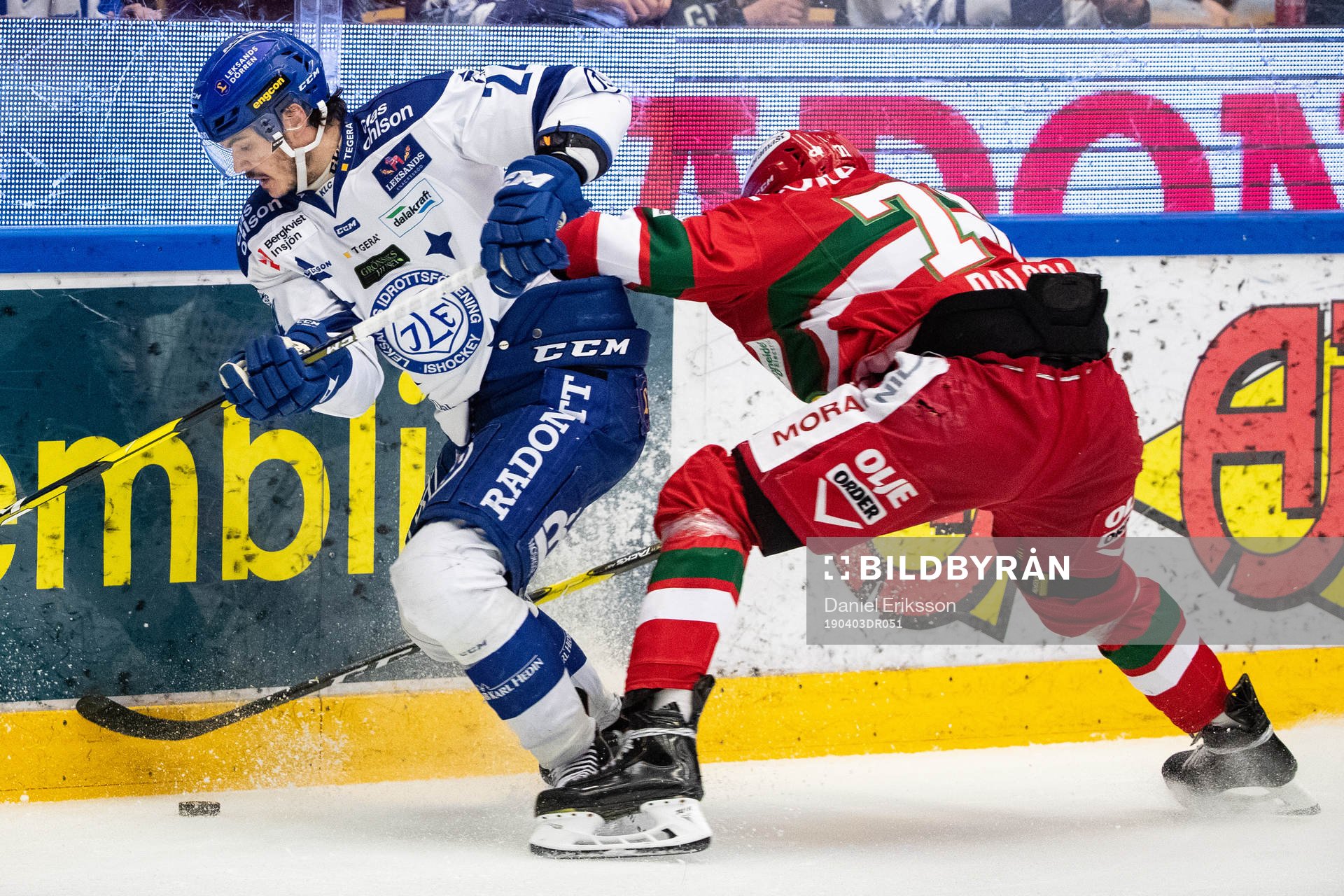 Leksands Thomas Valkvæ Olsen  och Moras mo71+