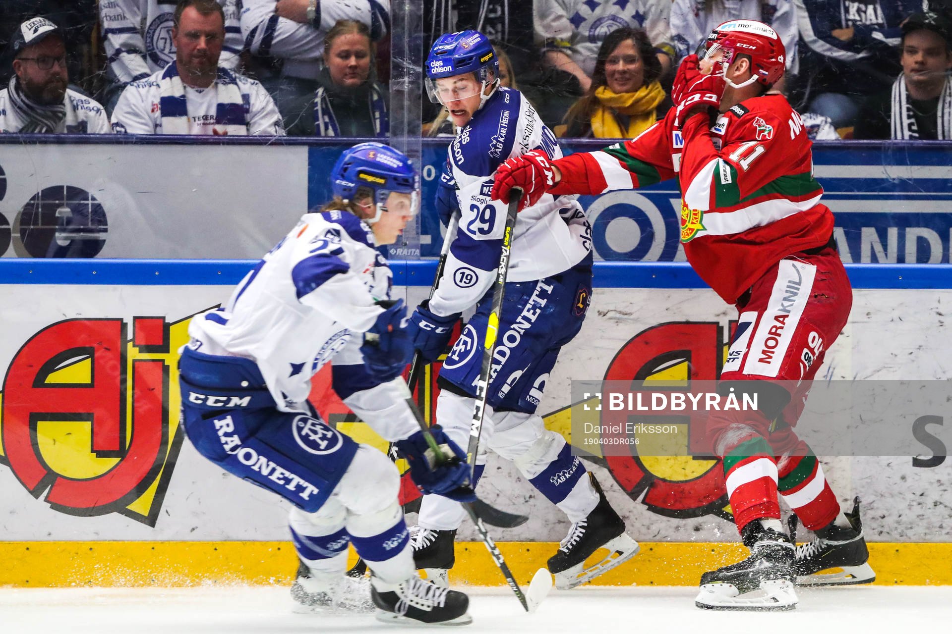Leksands David Rundqvist och Moras Marek Daloga