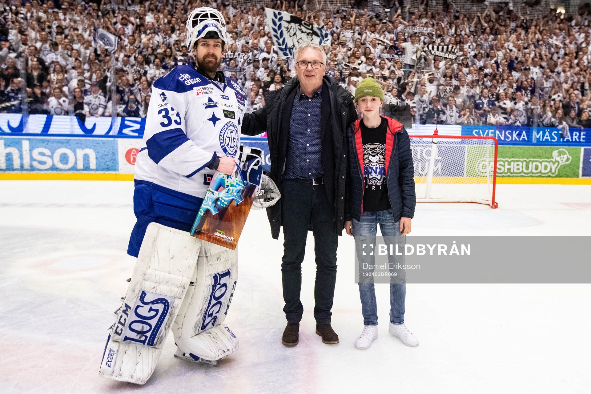 Leksands målvakt Axel Brage utsedd till matchens lirare