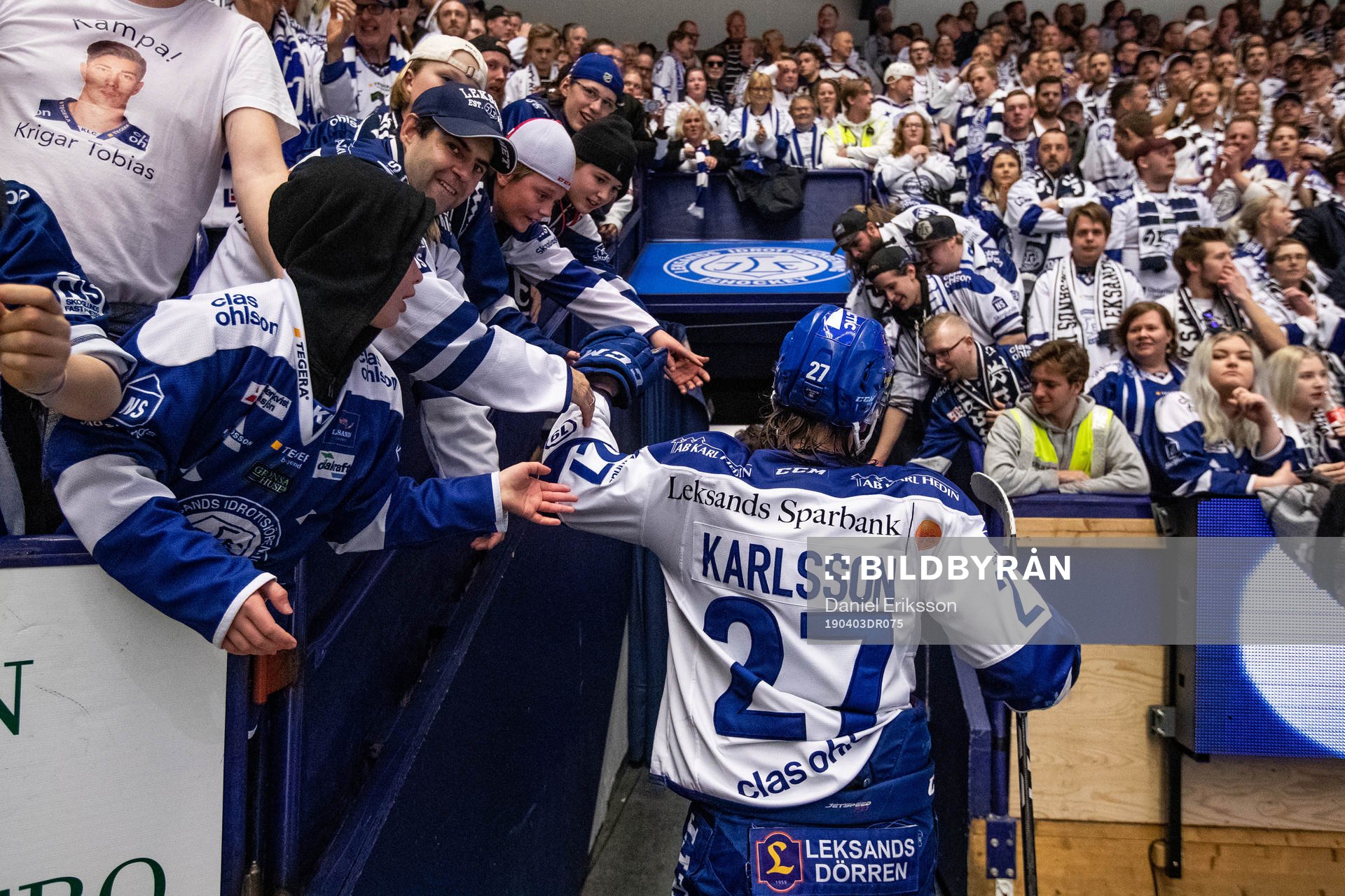 Leksands Anton Karlsson  jublar