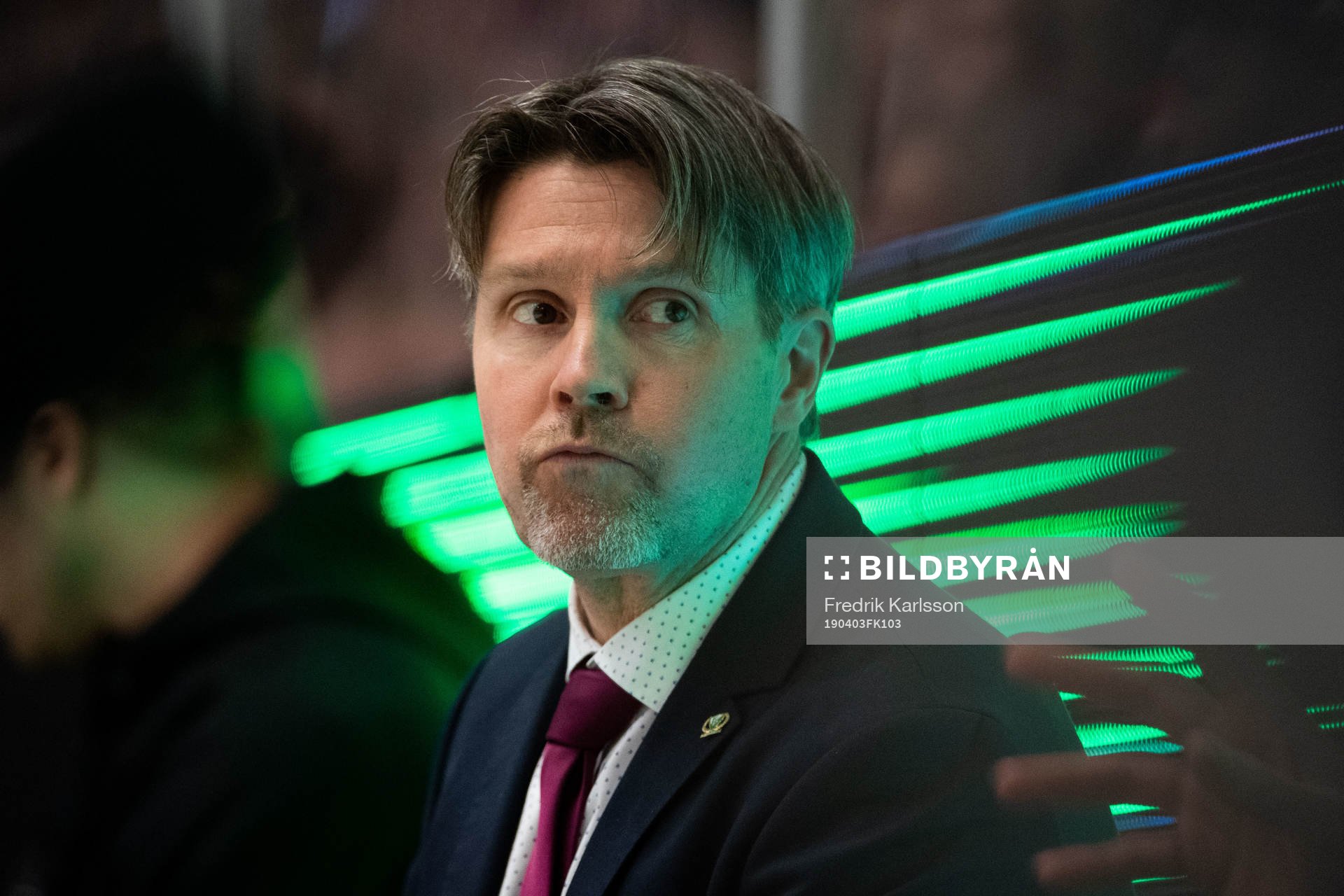 Färjestads assisterande tränare Anders Karlsson deppar