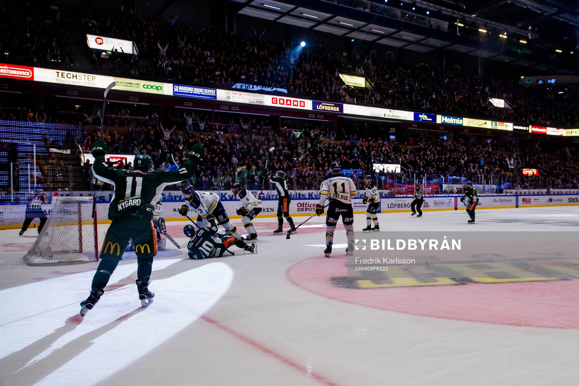 Färjestads Joakim Nygård jublar
