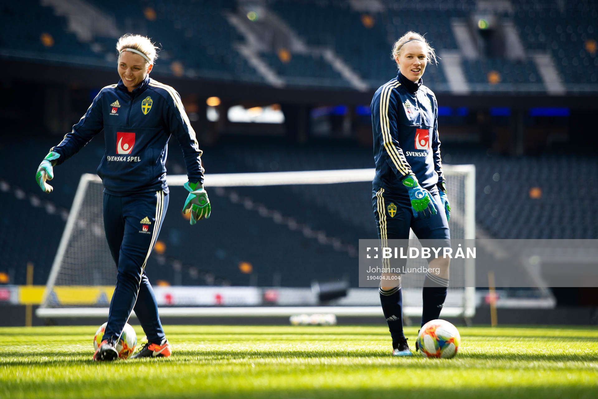 Goalkeeper Hedvig Lindahl of the Swedish women national