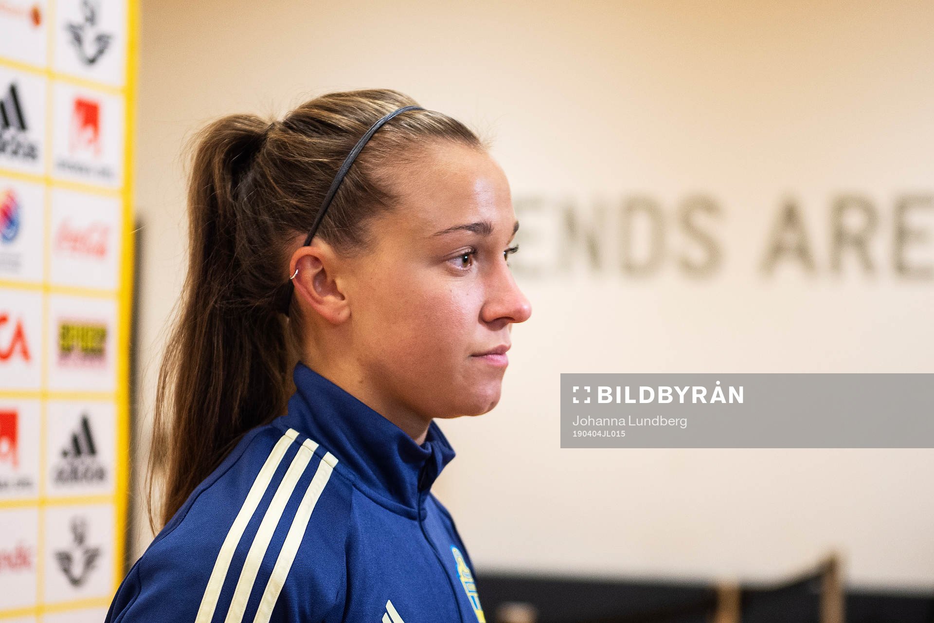 Julia Zigiotti of the Swedish women national football team