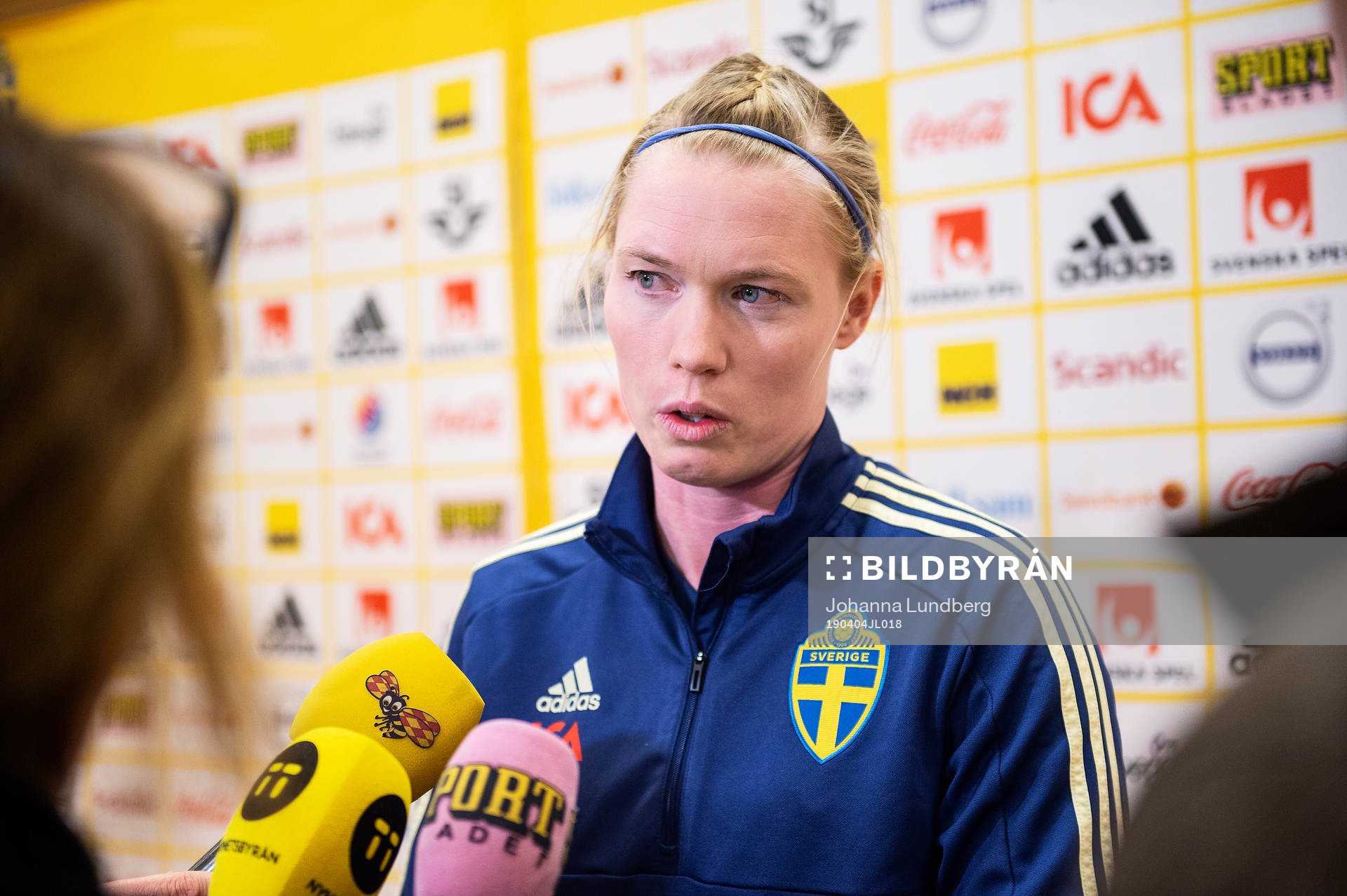 Goalkeeper Hedvig Lindahl of the Swedish women national