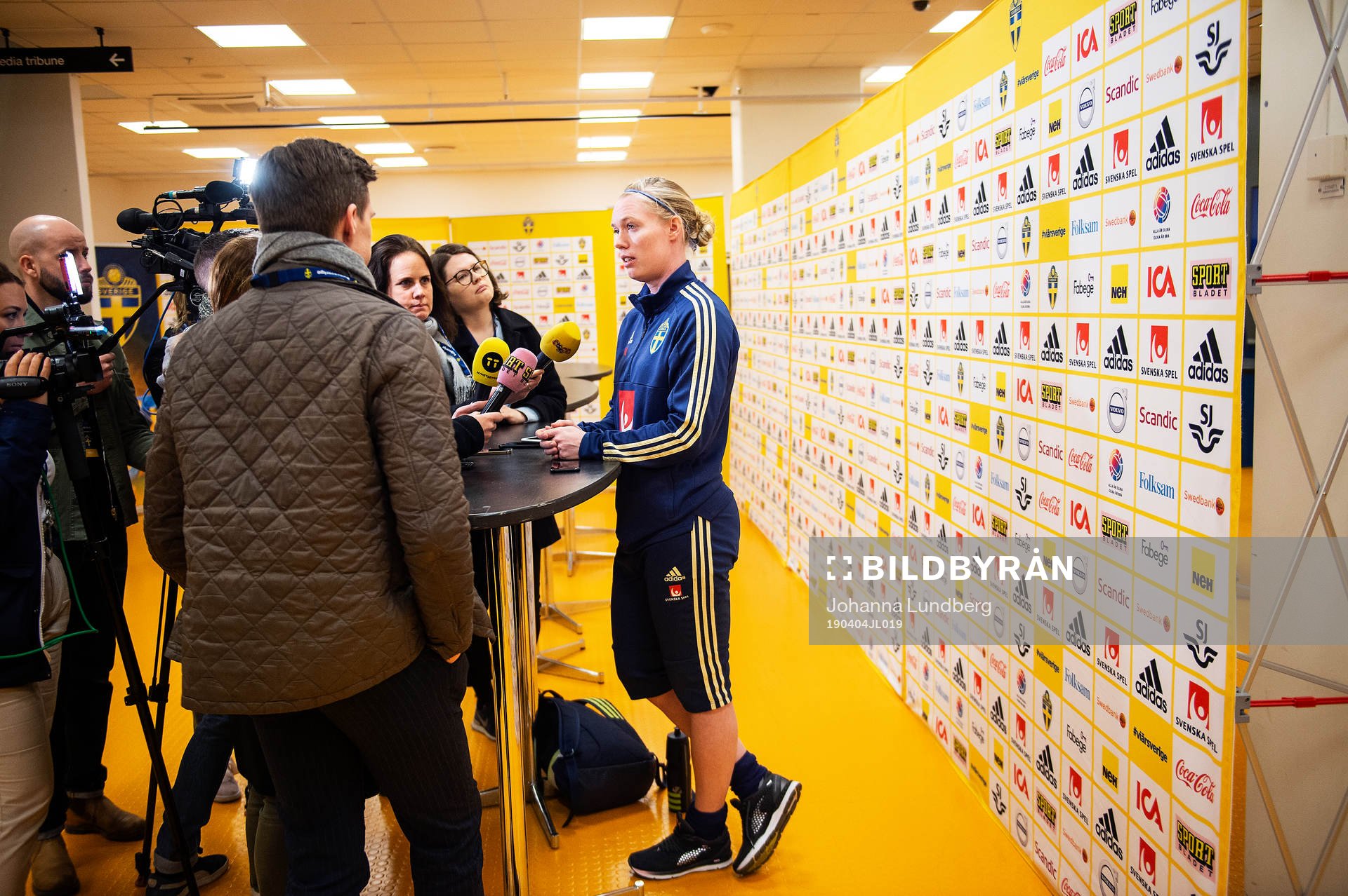 Goalkeeper Hedvig Lindahl of the Swedish women national