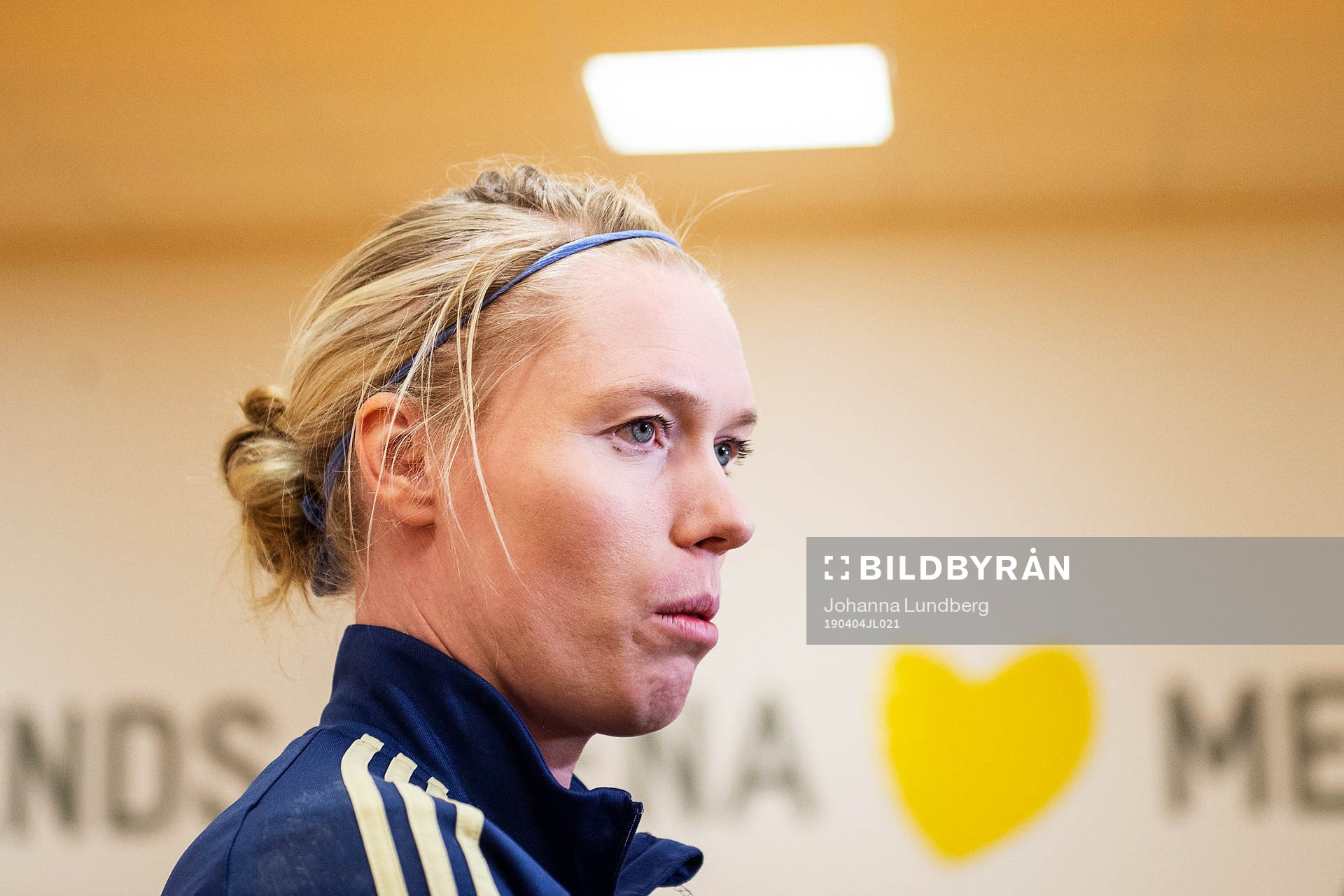 Goalkeeper Hedvig Lindahl of the Swedish women national