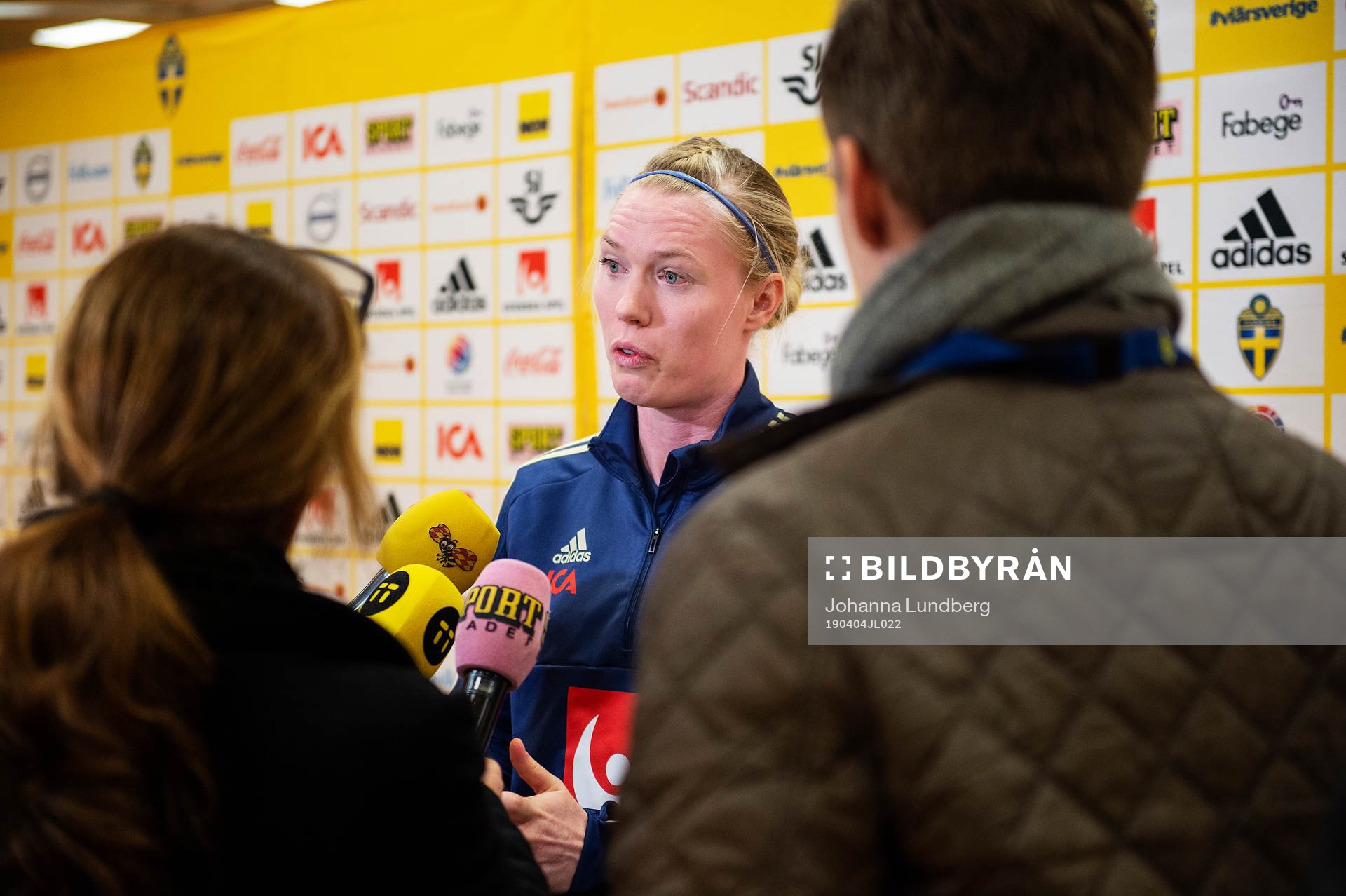 Goalkeeper Hedvig Lindahl of the Swedish women national