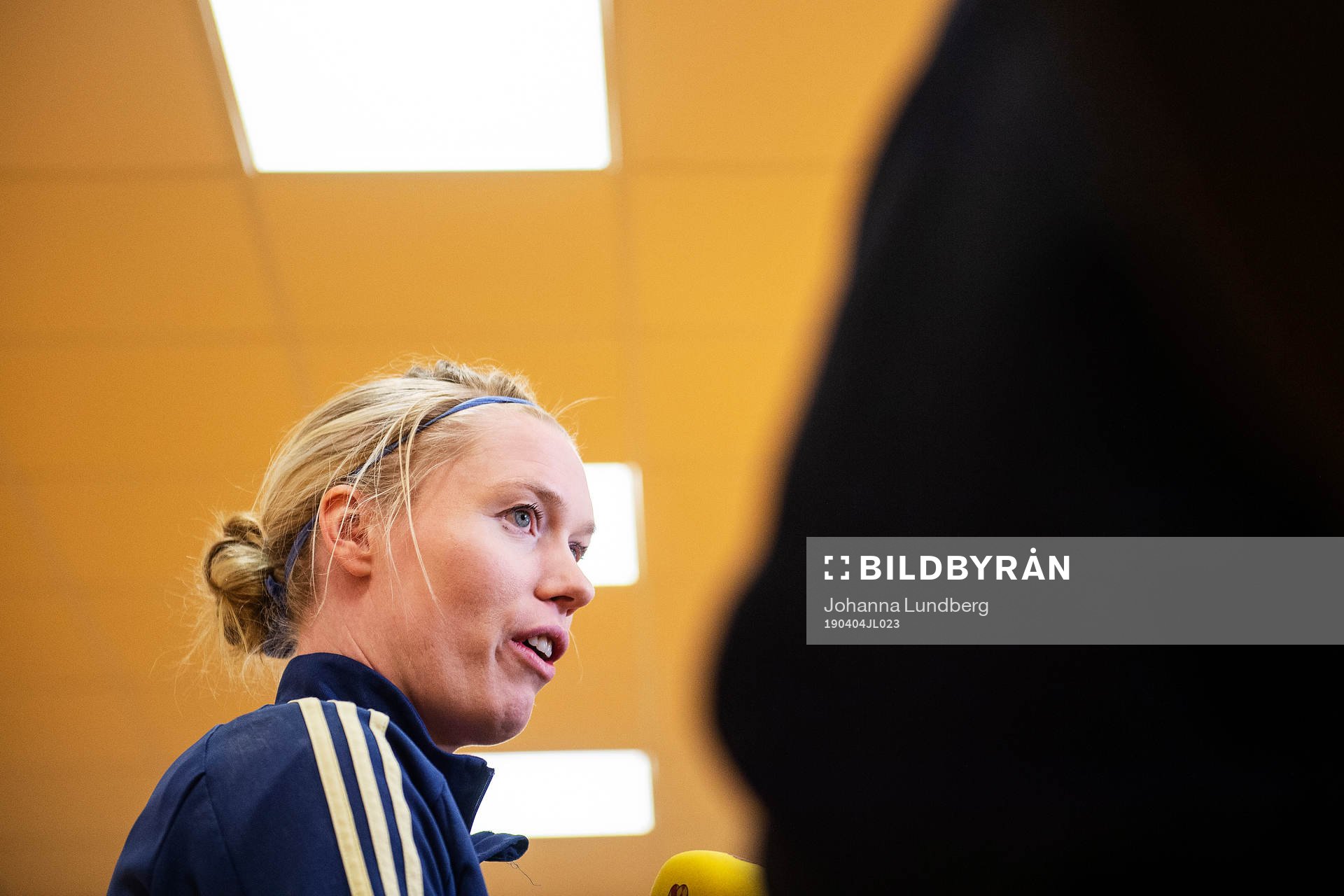 Goalkeeper Hedvig Lindahl of the Swedish women national