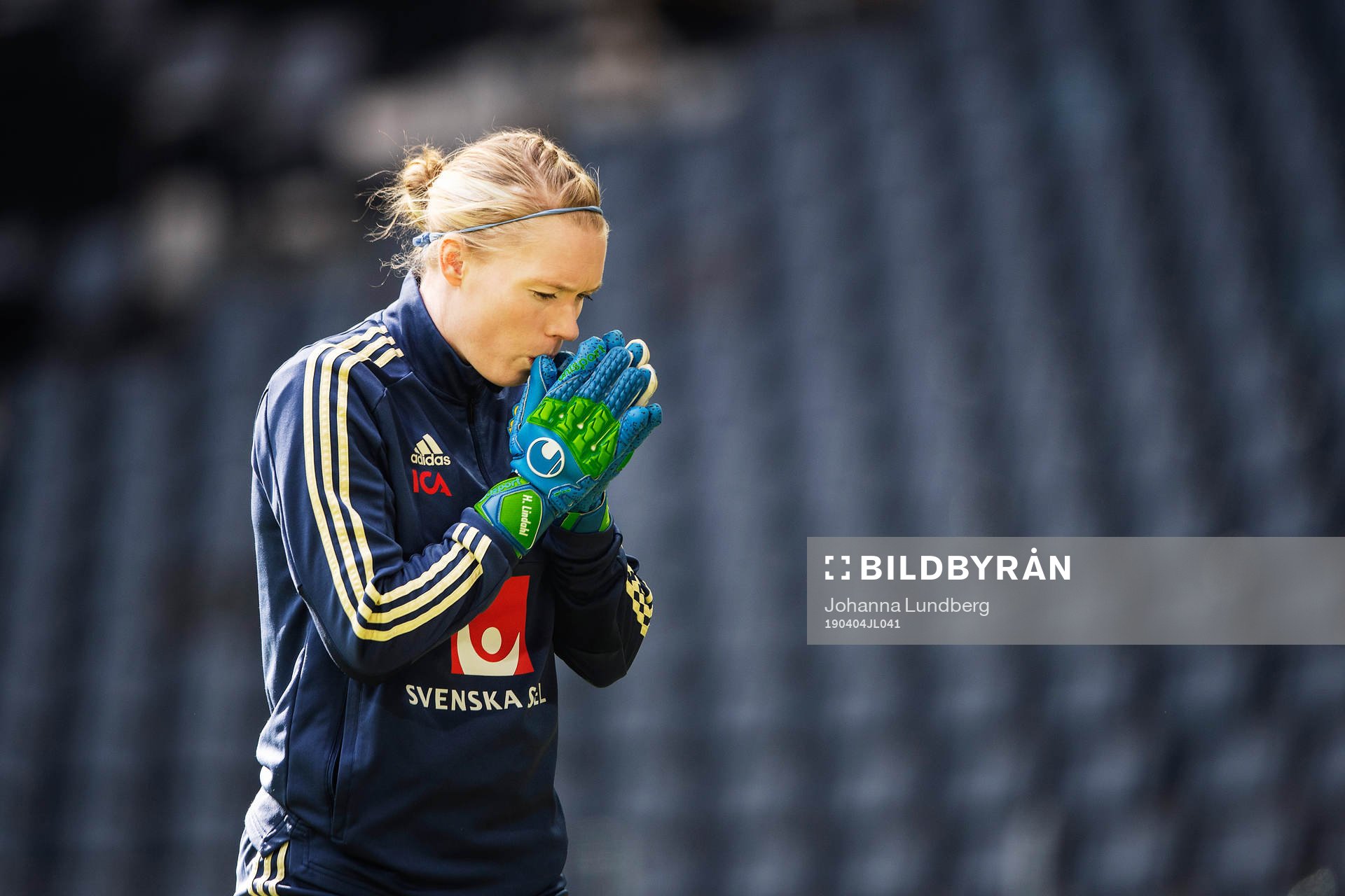 Hedvig Lindahl of the Swedish women national football team