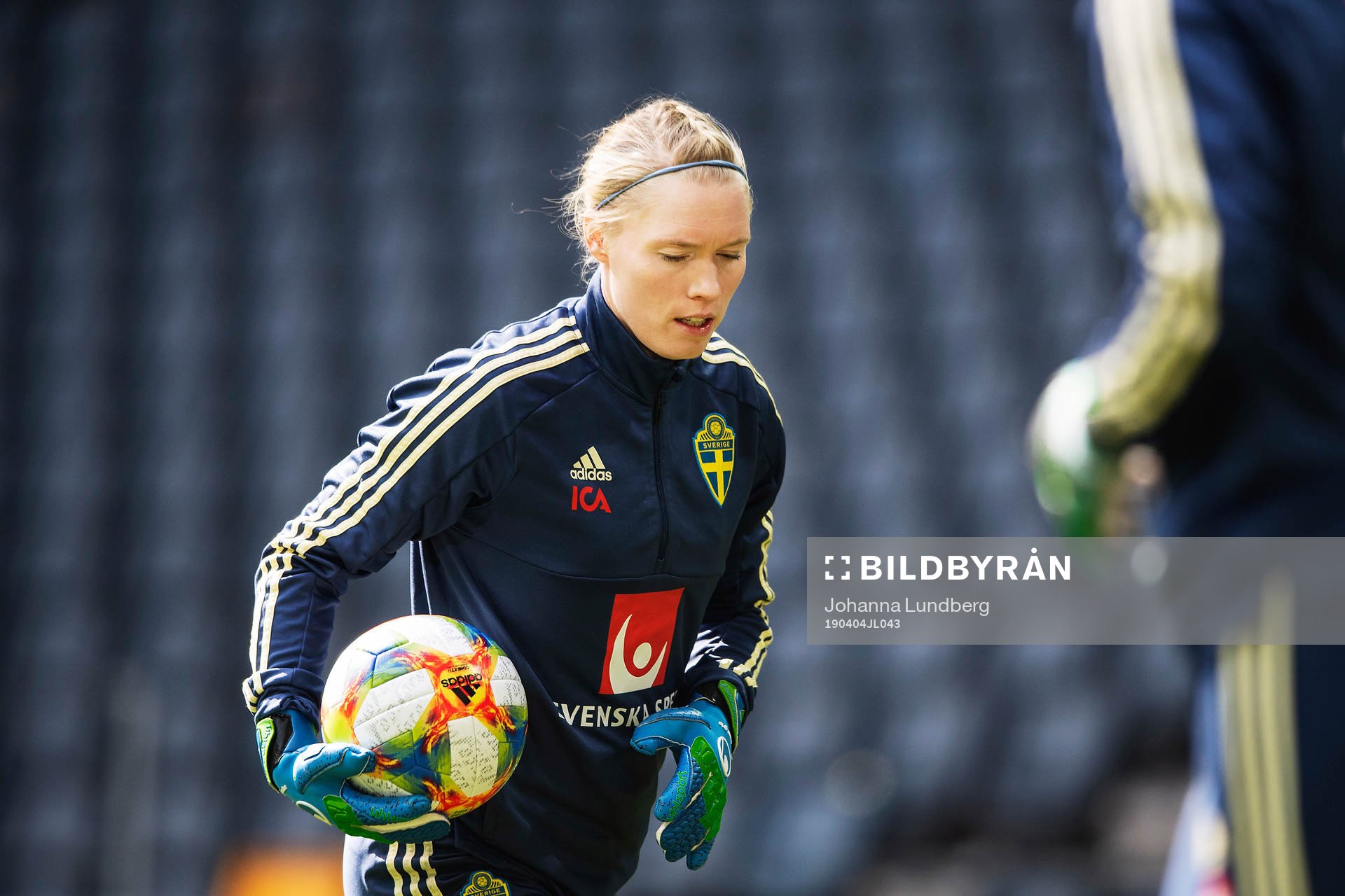 Hedvig Lindahl of the Swedish women national football team